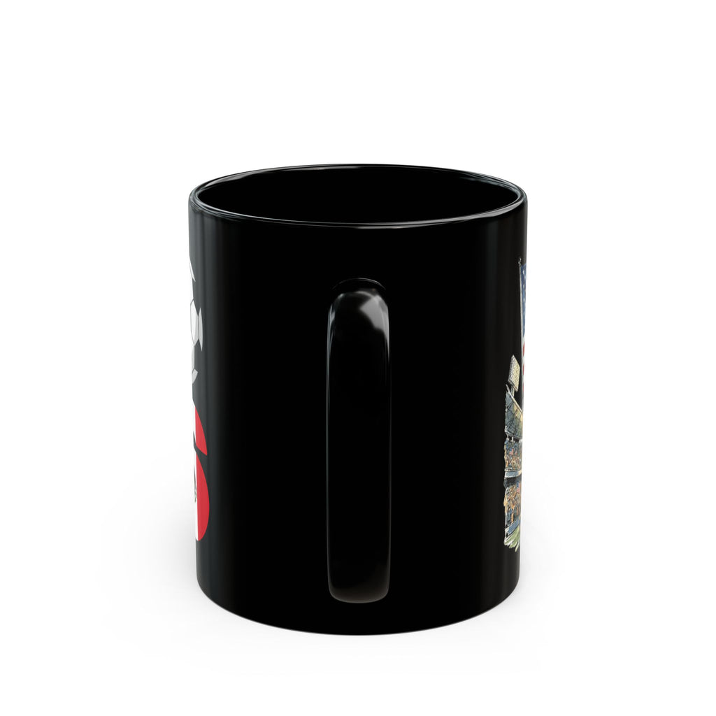 USA World Cup 2026 Mug | Black Ceramic Coffee Cup, USA Flag