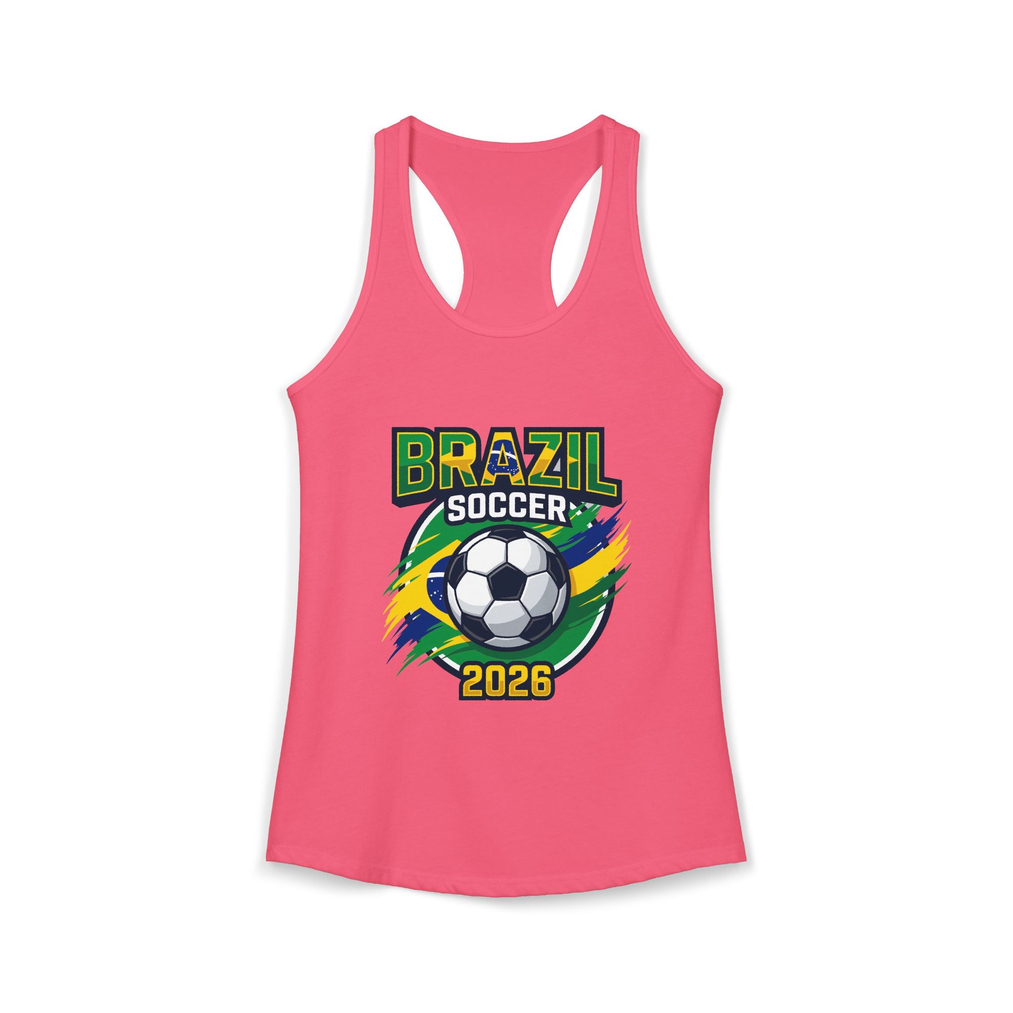 Brazil Women's Ideal Racerback Tank, Mother's Day Sale, World Cup 2026 Tank Top, Gift For Mom