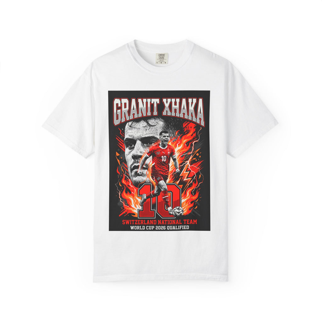 Soccer Star Graphic T-shirt | World Cup 2026 Back Print,Switzerland Flag, Gift for him, Collectible