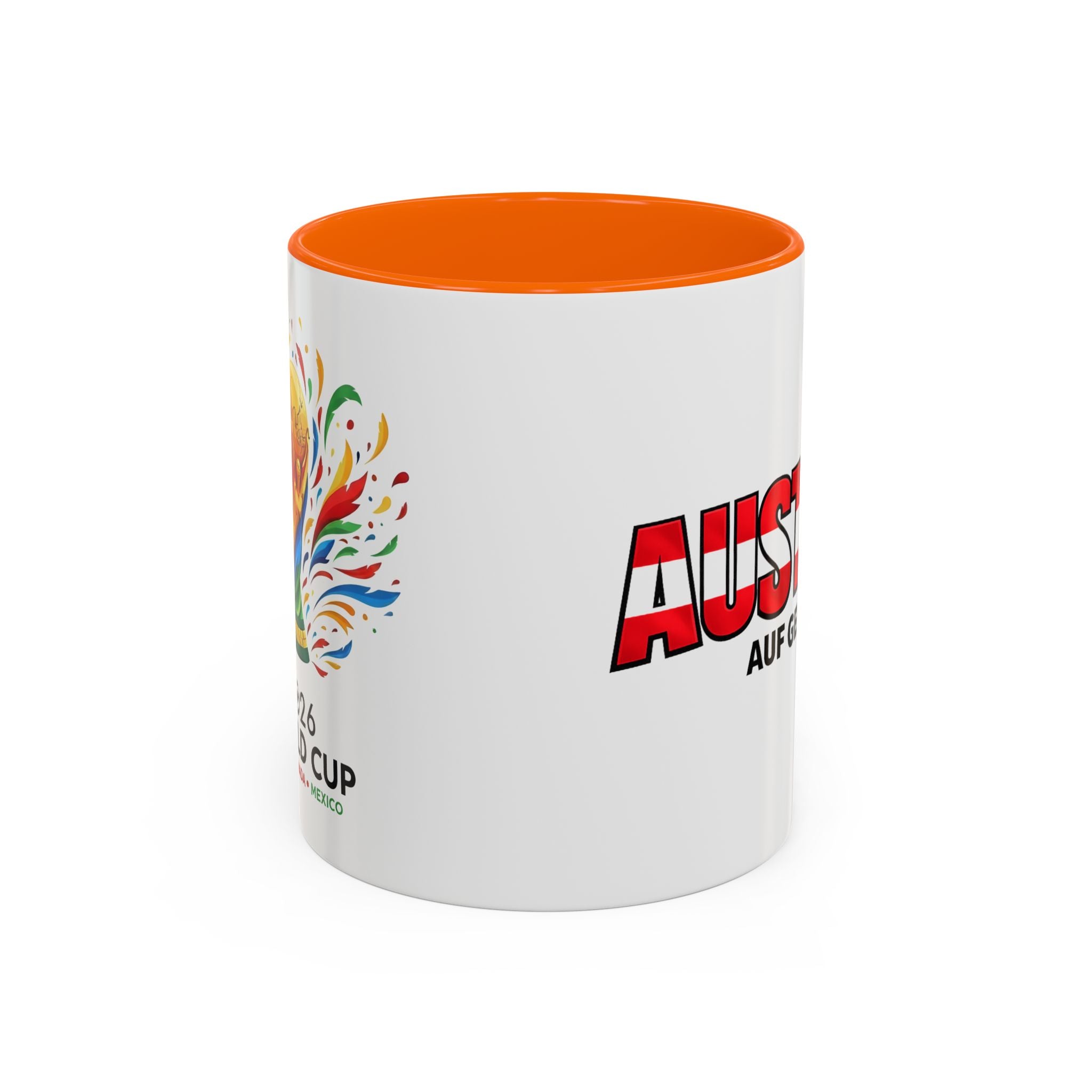 Austria Flag Text mug | Accent Coffee Mug (11/15oz)
