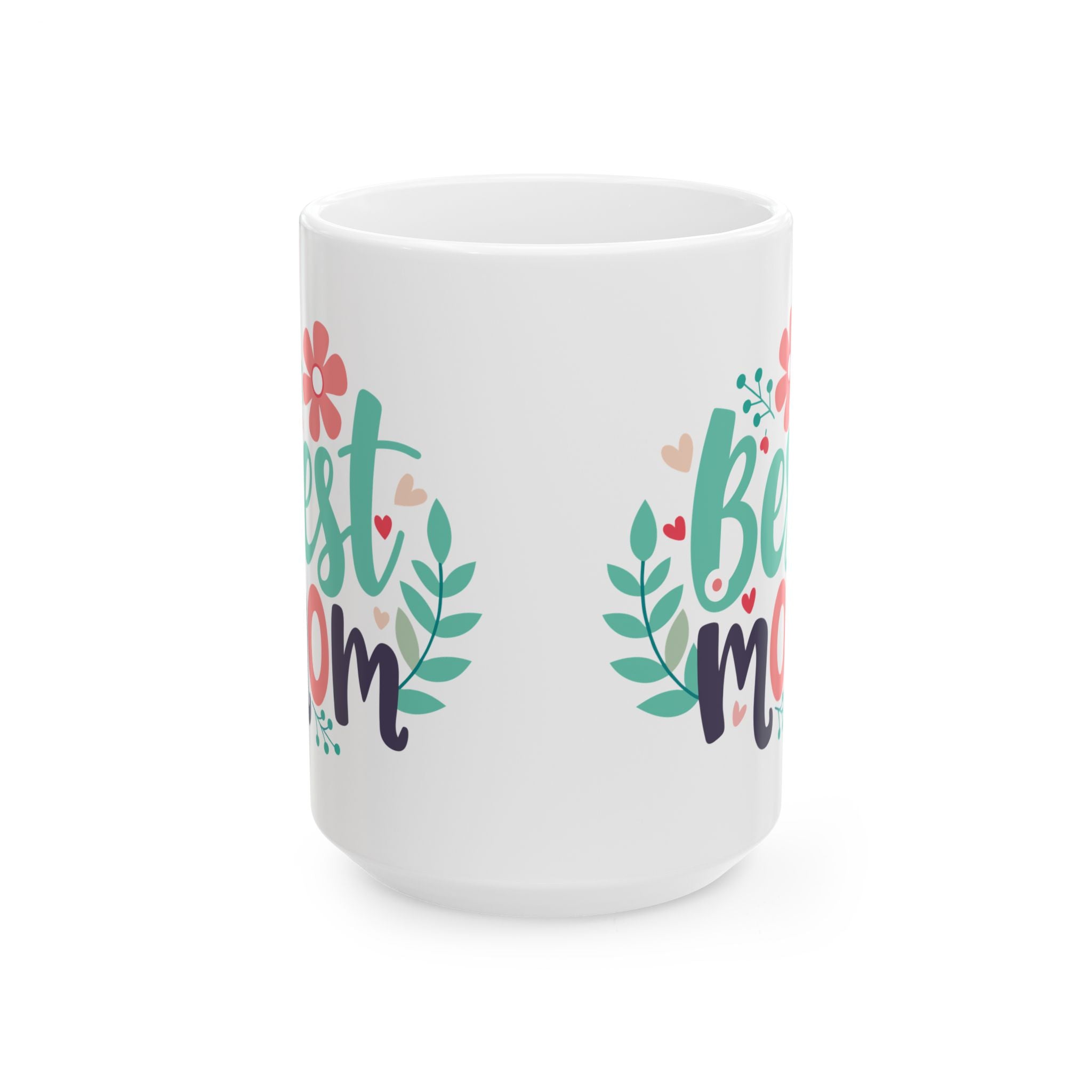 Best Mom floral wreath Mug | Ceramic coffee cup, Mother's Day, Gift For Mom