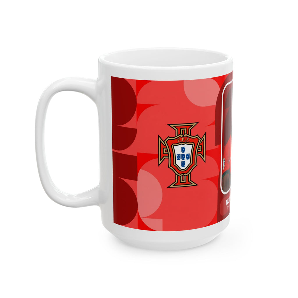 Portugal Soccer Player Nuno Mendes Mug – Ceramic Coffee Mug (11oz, 15oz), World Cup 2026 Mugs