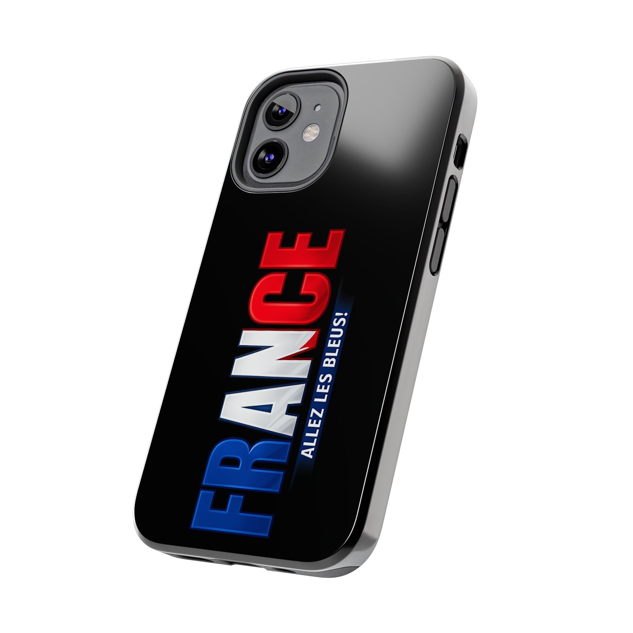 France tricolor vertical text Phone Case | Allez Les Bleus!, Cuctom Protective, Glossy Tough Cases, World Cup 2026
