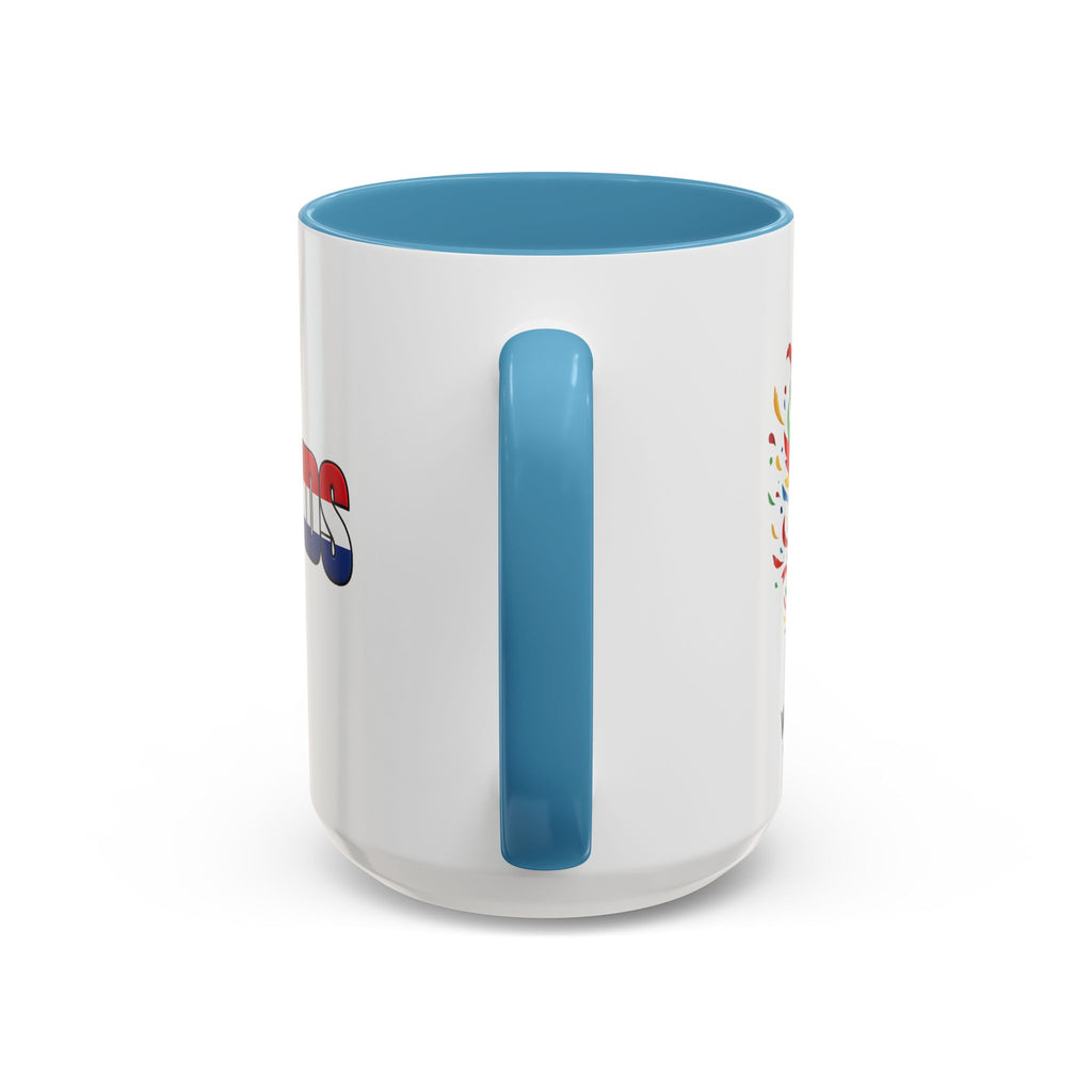 Netherlands Flag Text Coffee Mug | Accent 11oz 15oz, World Cup 2026, Gift for Dad