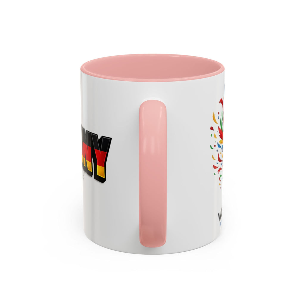 Germany flag text Mug | Accent Coffee Mug 11oz or 15oz, World Cup 2026, Gift for Dad