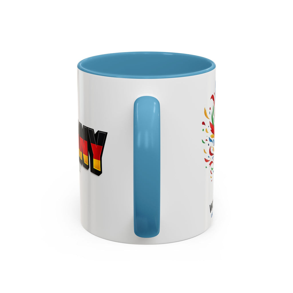 Germany flag text Mug | Accent Coffee Mug 11oz or 15oz, World Cup 2026, Gift for Dad