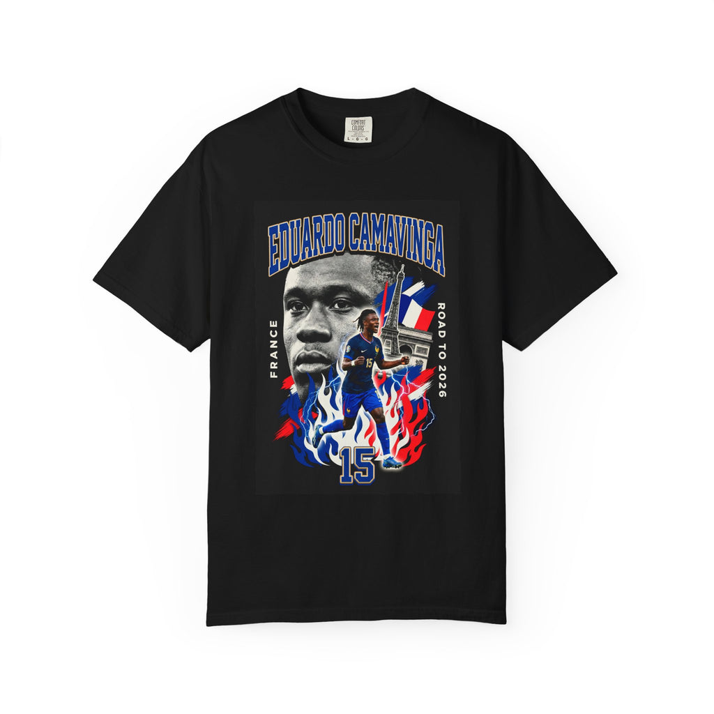 Eduardo Camavinga Soccer Player T-Shirt | 2026 World Cup Back Print, France Soccer T-shirt, Gift for him, Collectible