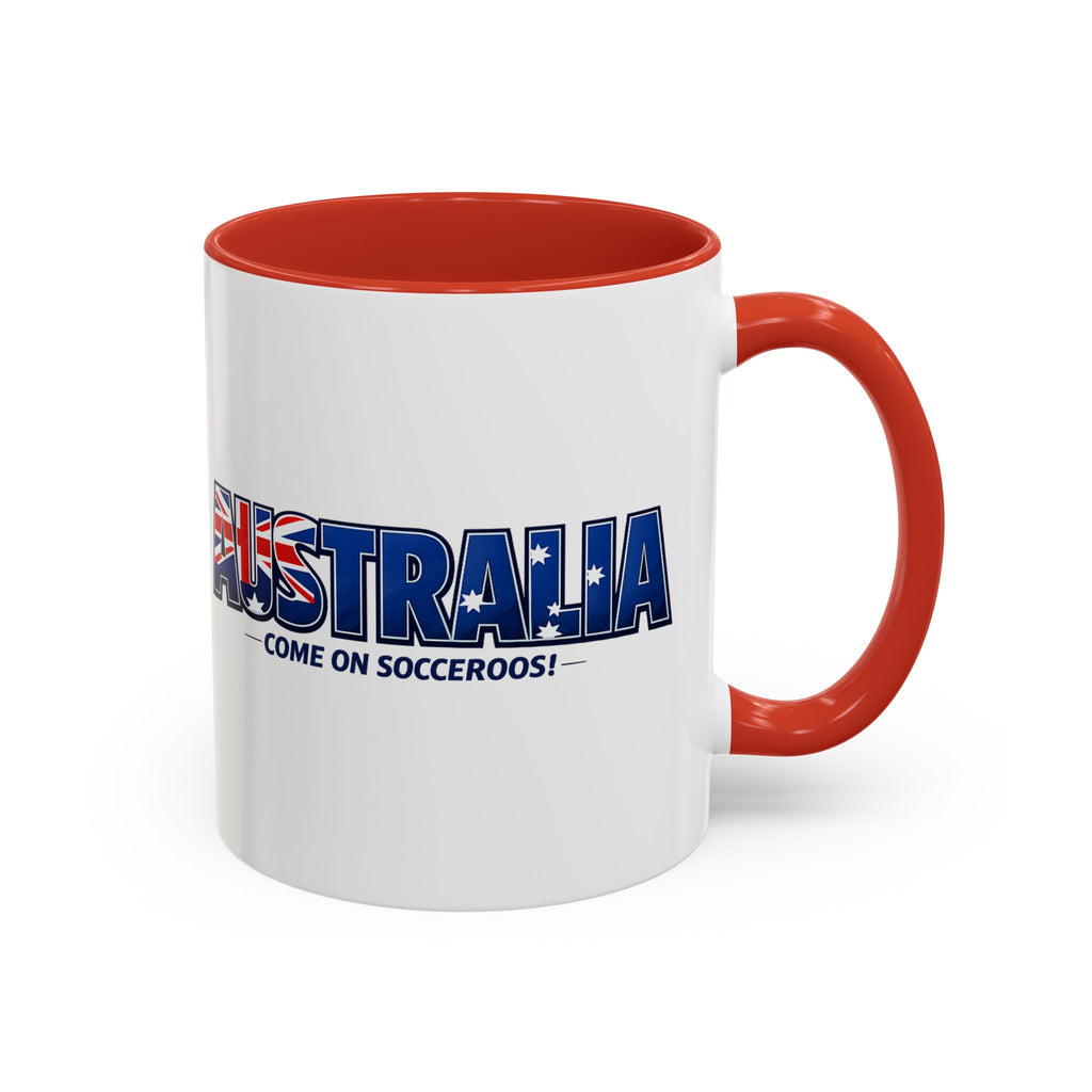 Australia Soccer Cheers Mug | Accent Coffee Mug 11oz 15oz