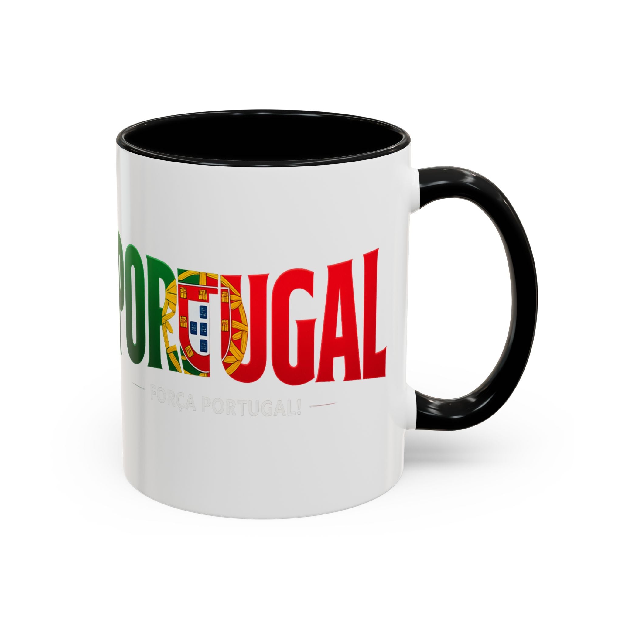 Portugal flag lettering Accent Coffee Mug | Portugal souvenir mug, Soccer World Cup 2026, Gift for Dad