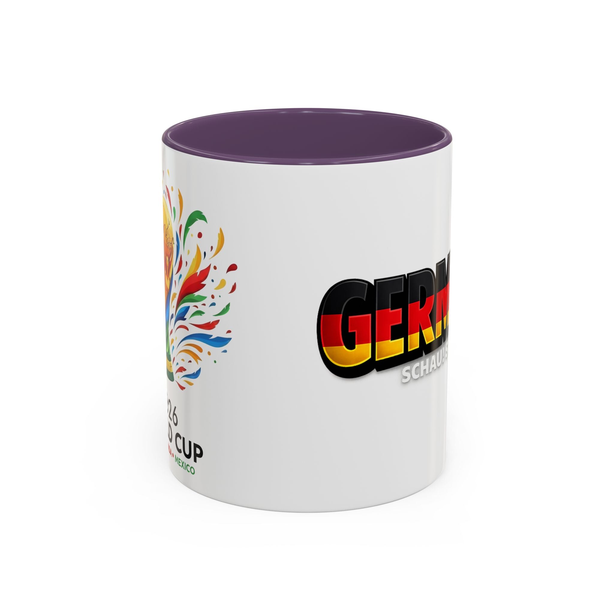 Germany flag text Mug | Accent Coffee Mug 11oz or 15oz, World Cup 2026, Gift for Dad