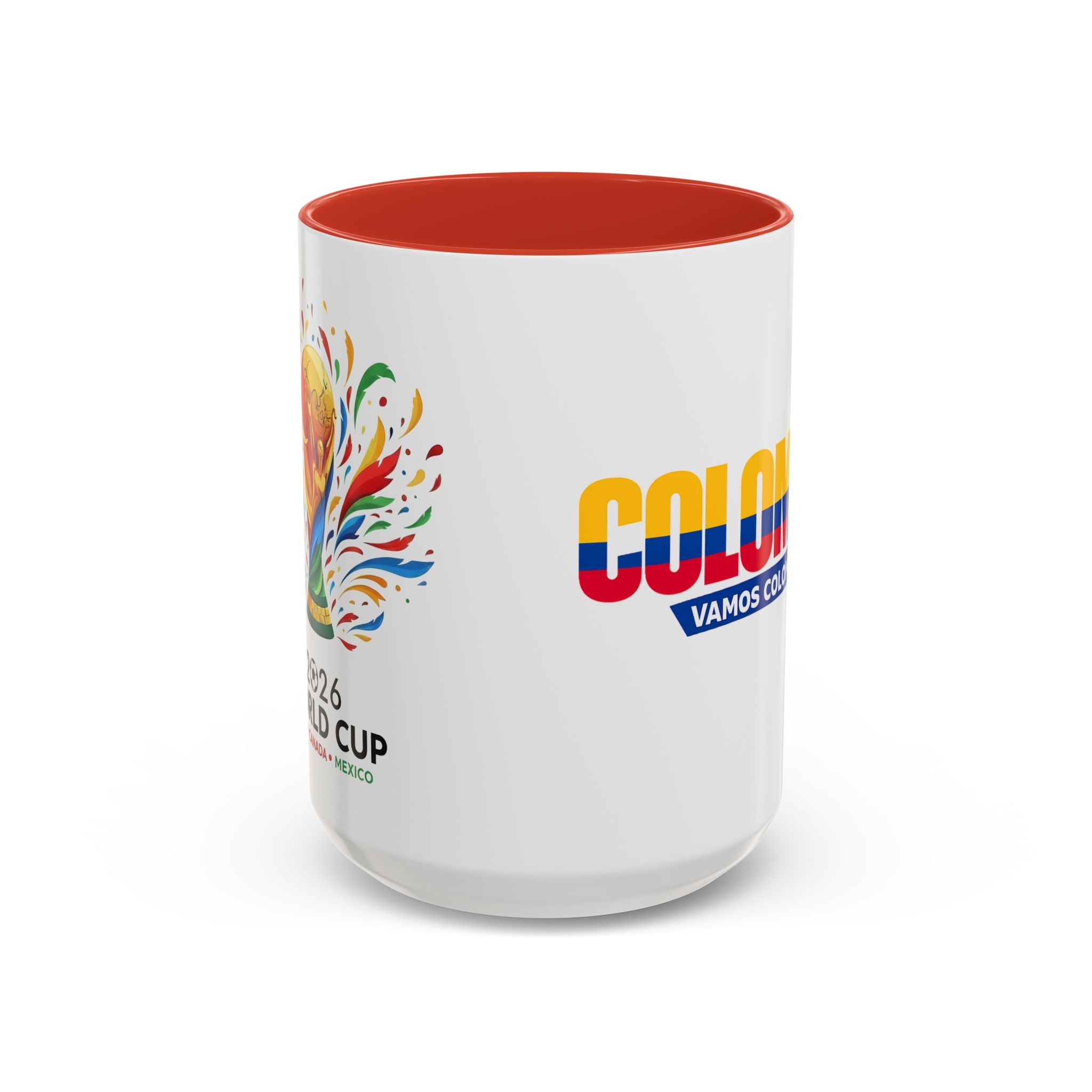 Colombia Vamos Colombia! Accent Coffee Mug | 11oz 15oz ceramic World Cup 2026, Soccer Gift