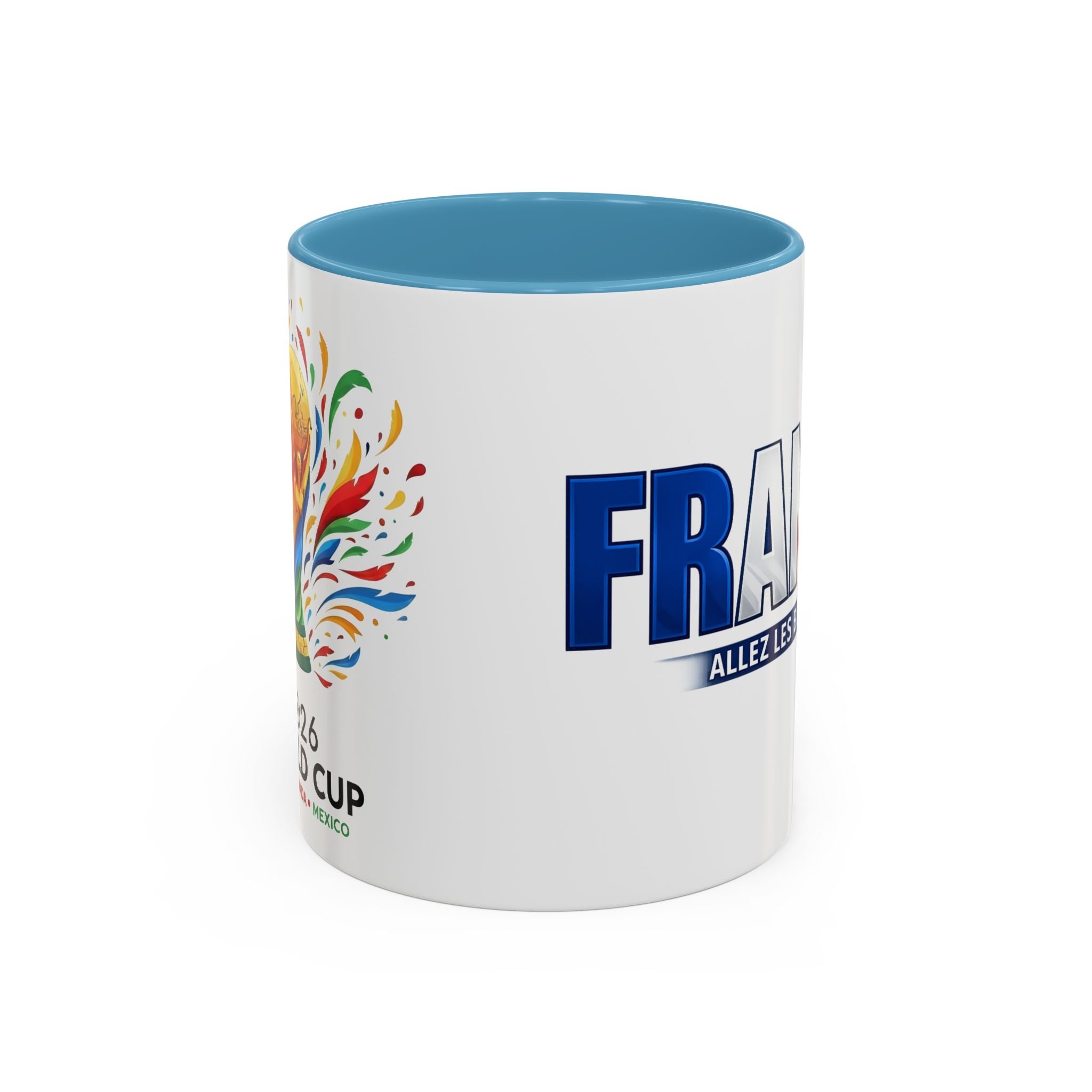 France Tricolor Logo Coffee Mug | Accent Coffee Mug 11oz 15oz, Worl Cup 2026, Gift for mom and dad