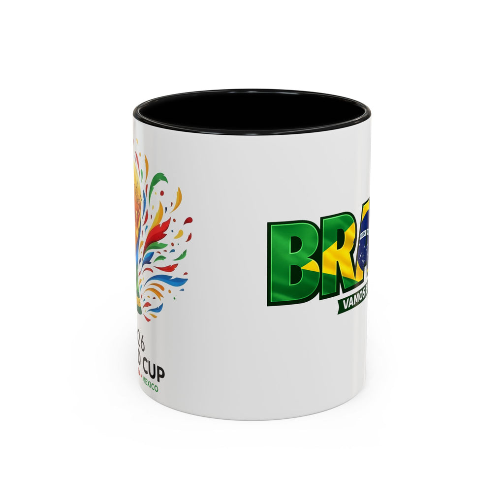 Brazil Vamos Brasil mug | Accent coffee mug, Brazil flag text design, Soccer World Cup 2026, Gifts for Dad