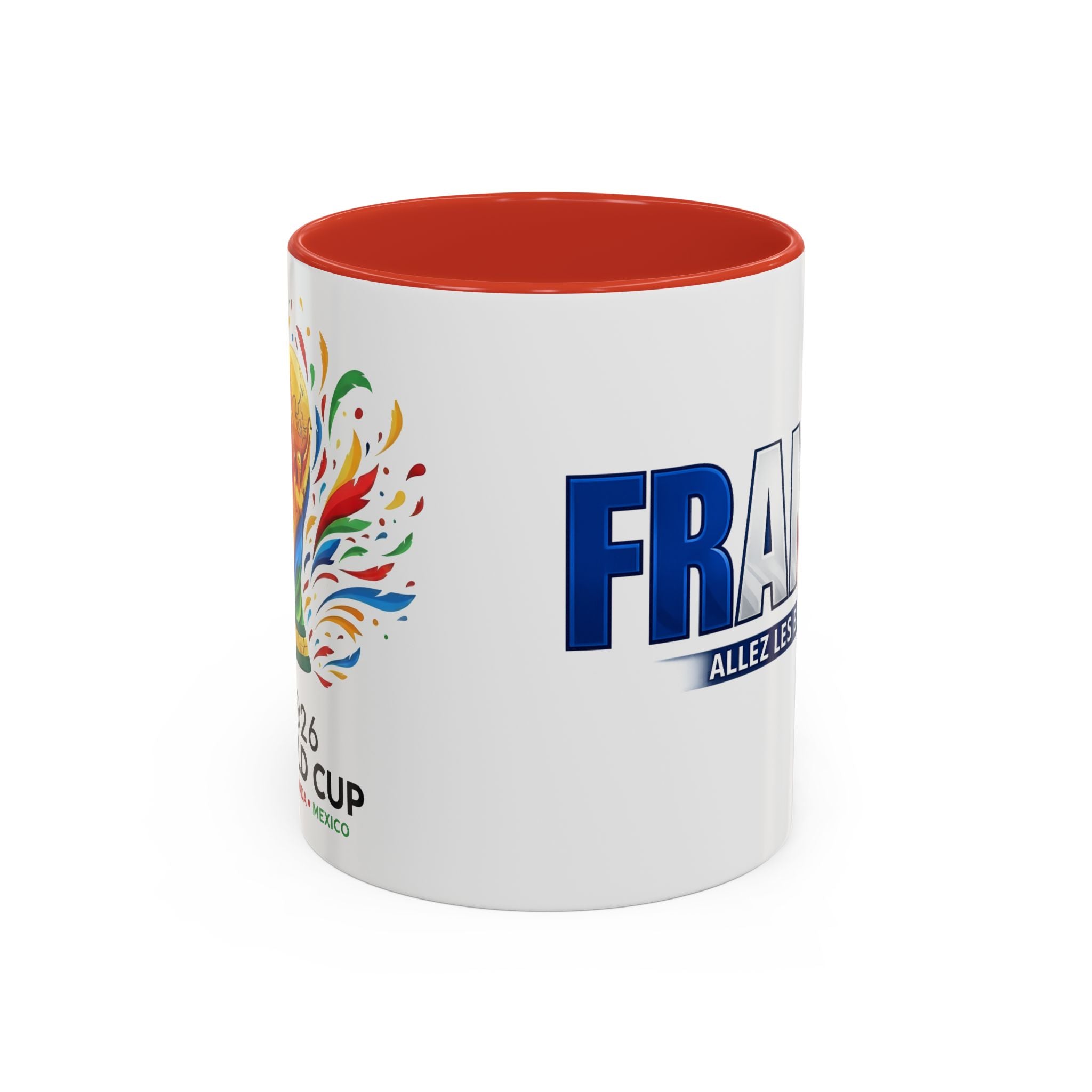 France Tricolor Logo Coffee Mug | Accent Coffee Mug 11oz 15oz, Worl Cup 2026, Gift for mom and dad