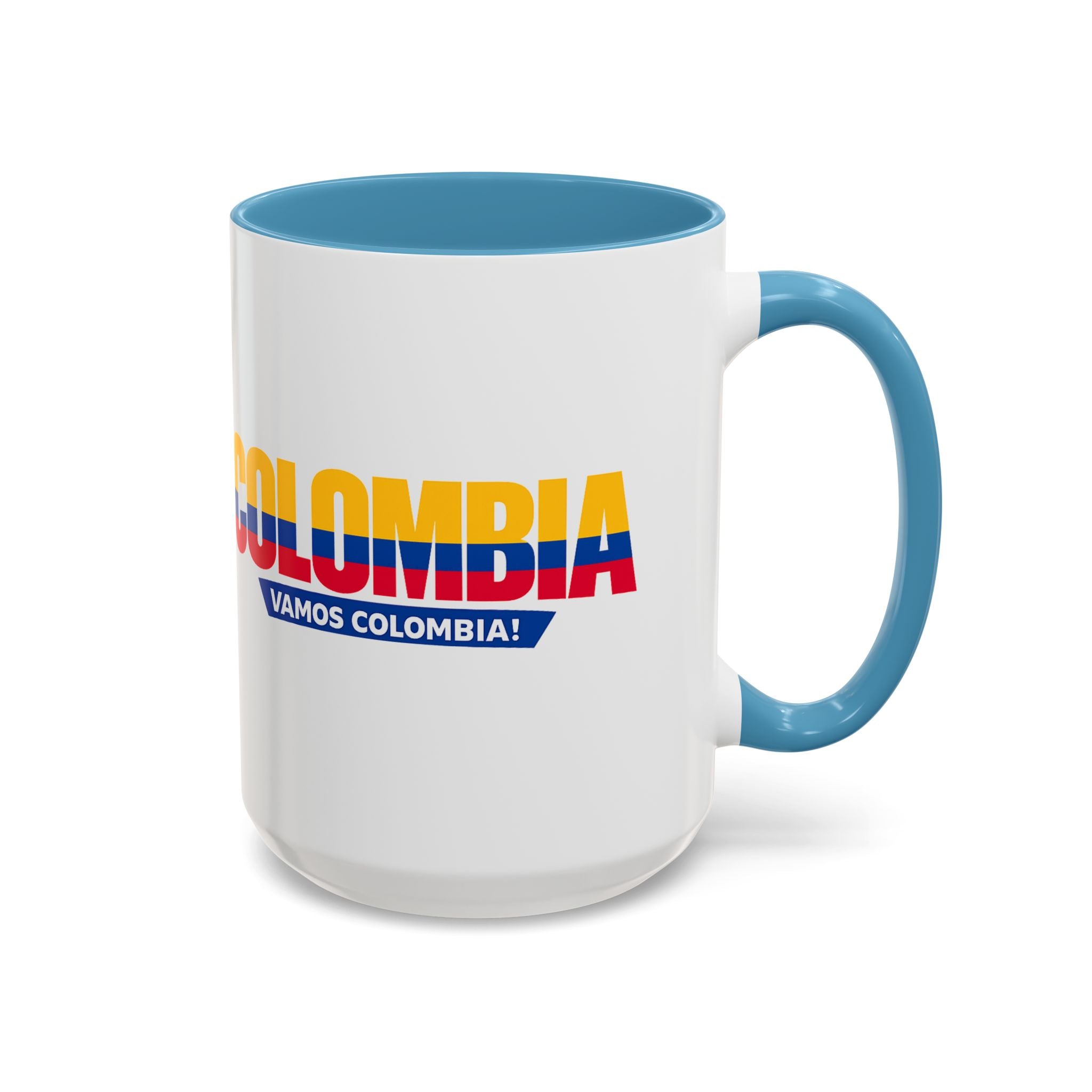 Colombia Vamos Colombia! Accent Coffee Mug | 11oz 15oz ceramic World Cup 2026, Soccer Gift
