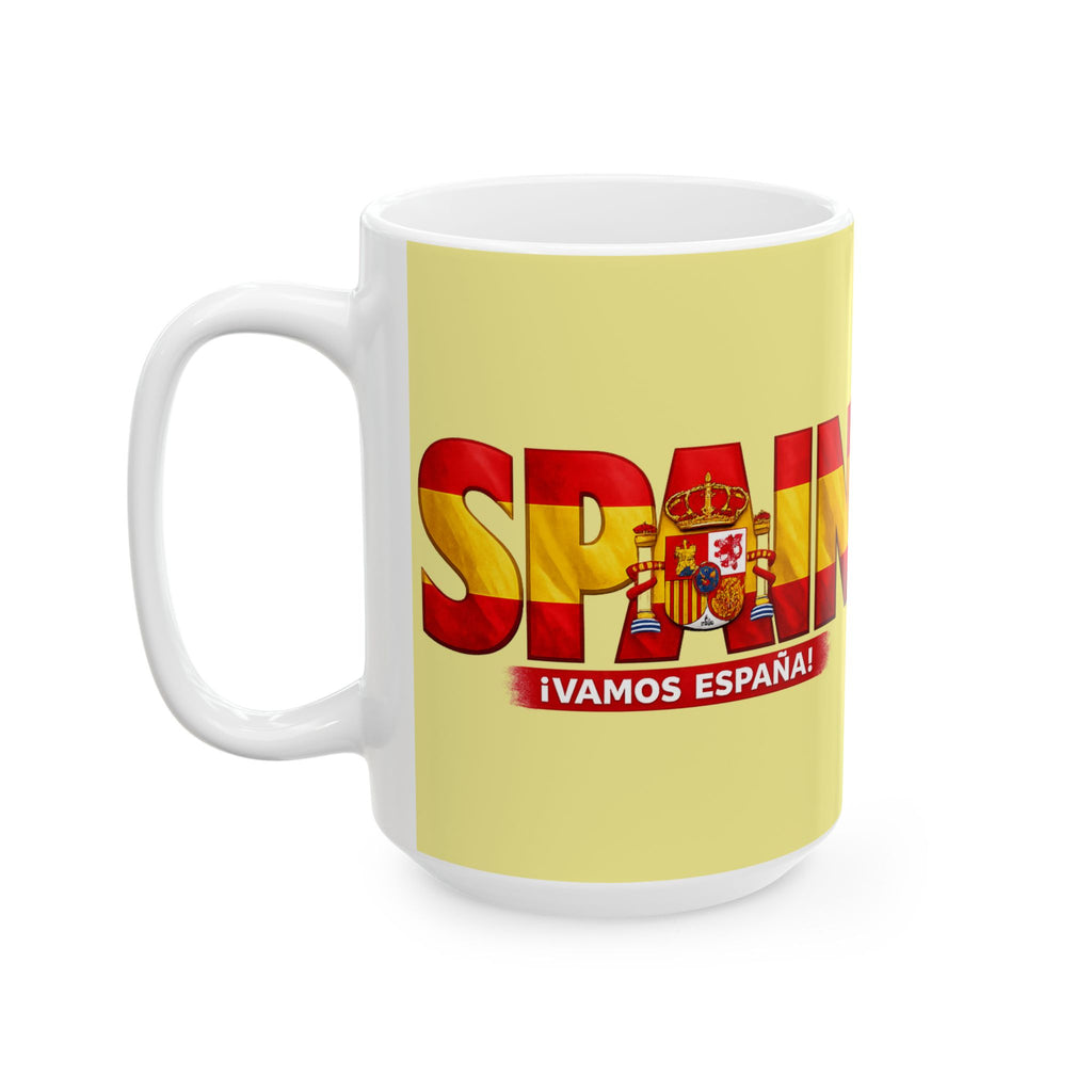 Spain World Cup 2026 Mug, Ceramic Coffee Cup, Spain Flag, Gift For Dad