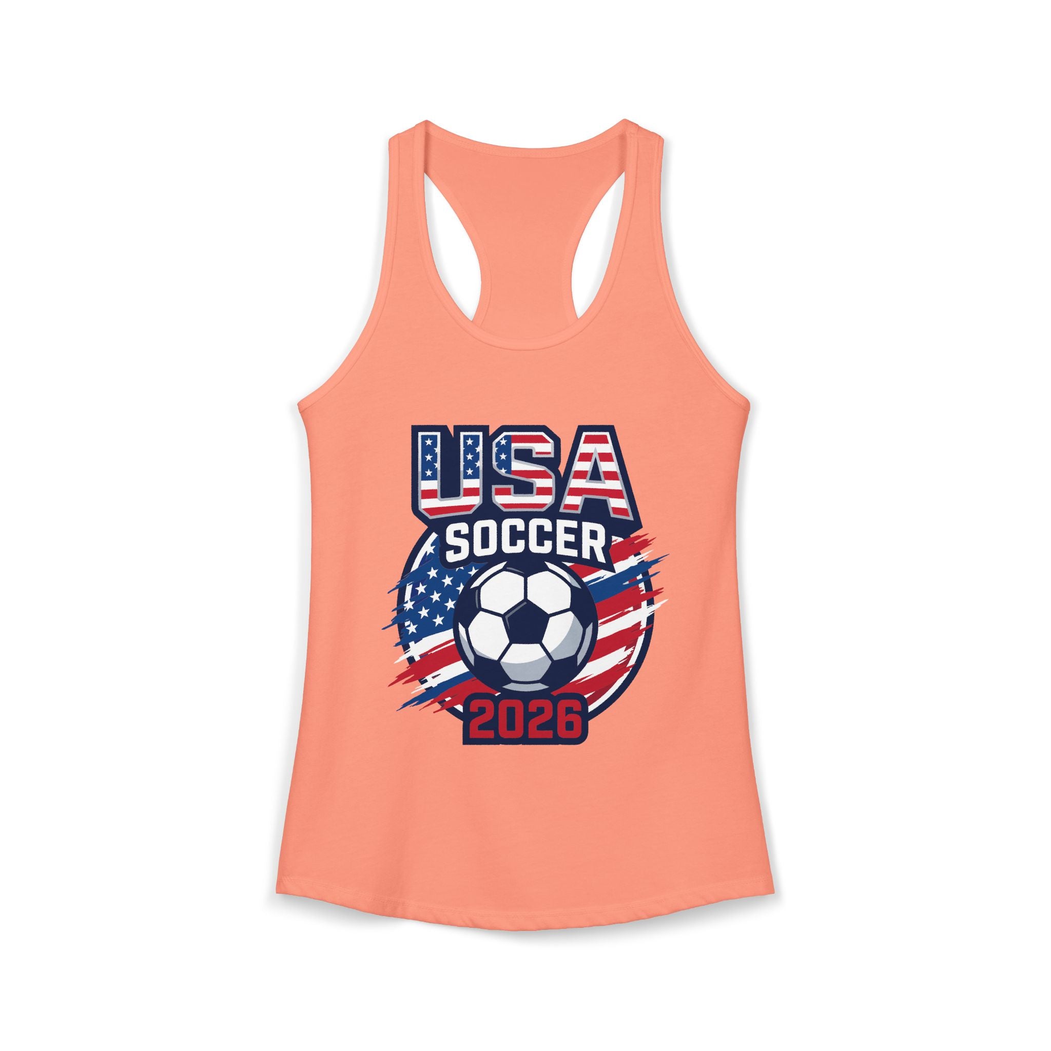 USA Women's Ideal Racerback Tank, Mother's Day Sale, World Cup 2026 Tank, Gift For Mom