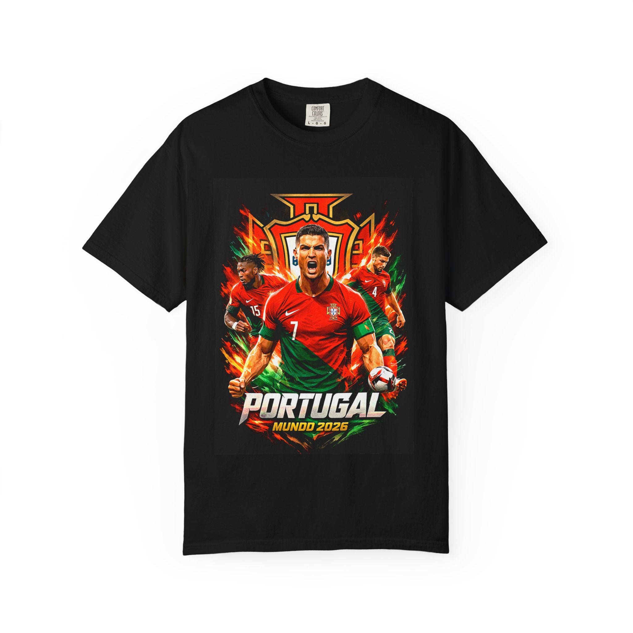 Portugal Football Poster T-Shirt | Ronaldo Mundo 2026 World Cup, CR7, Portugal Flag, Gift for him, Collectible