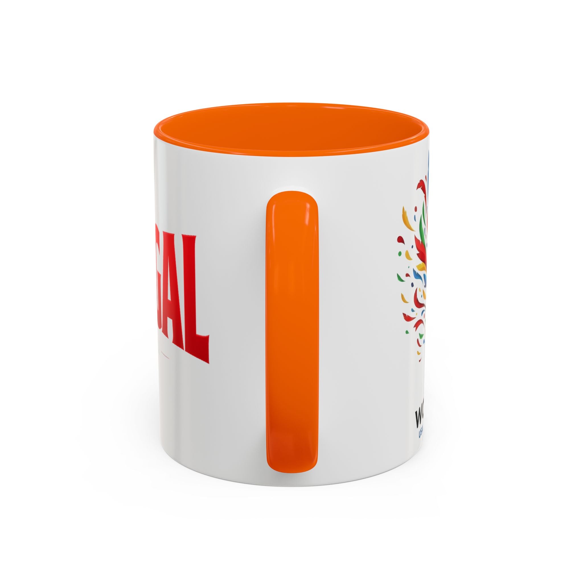 Portugal flag lettering Accent Coffee Mug | Portugal souvenir mug, Soccer World Cup 2026, Gift for Dad