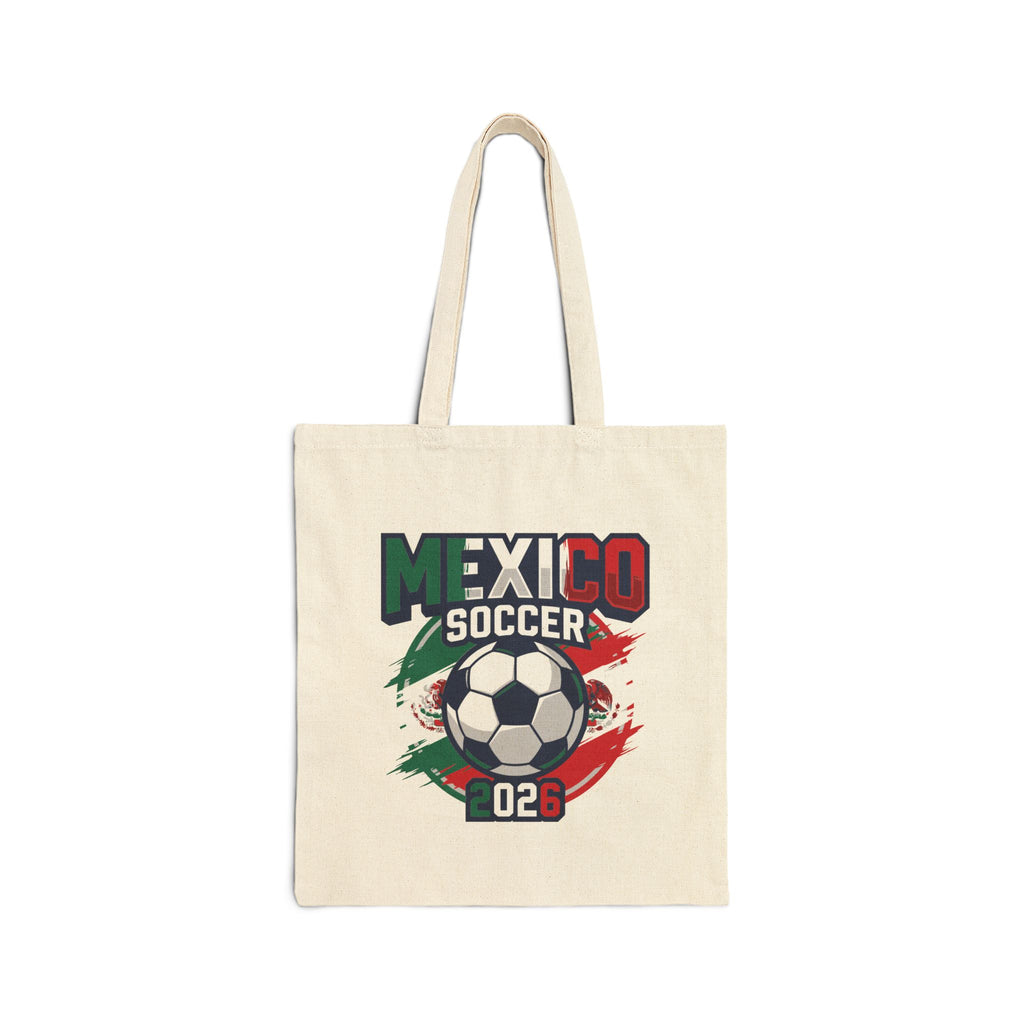 Mexico Soccer 2026 Tote Bag, World Cup Football Canvas Tote, Mother's Day Gift