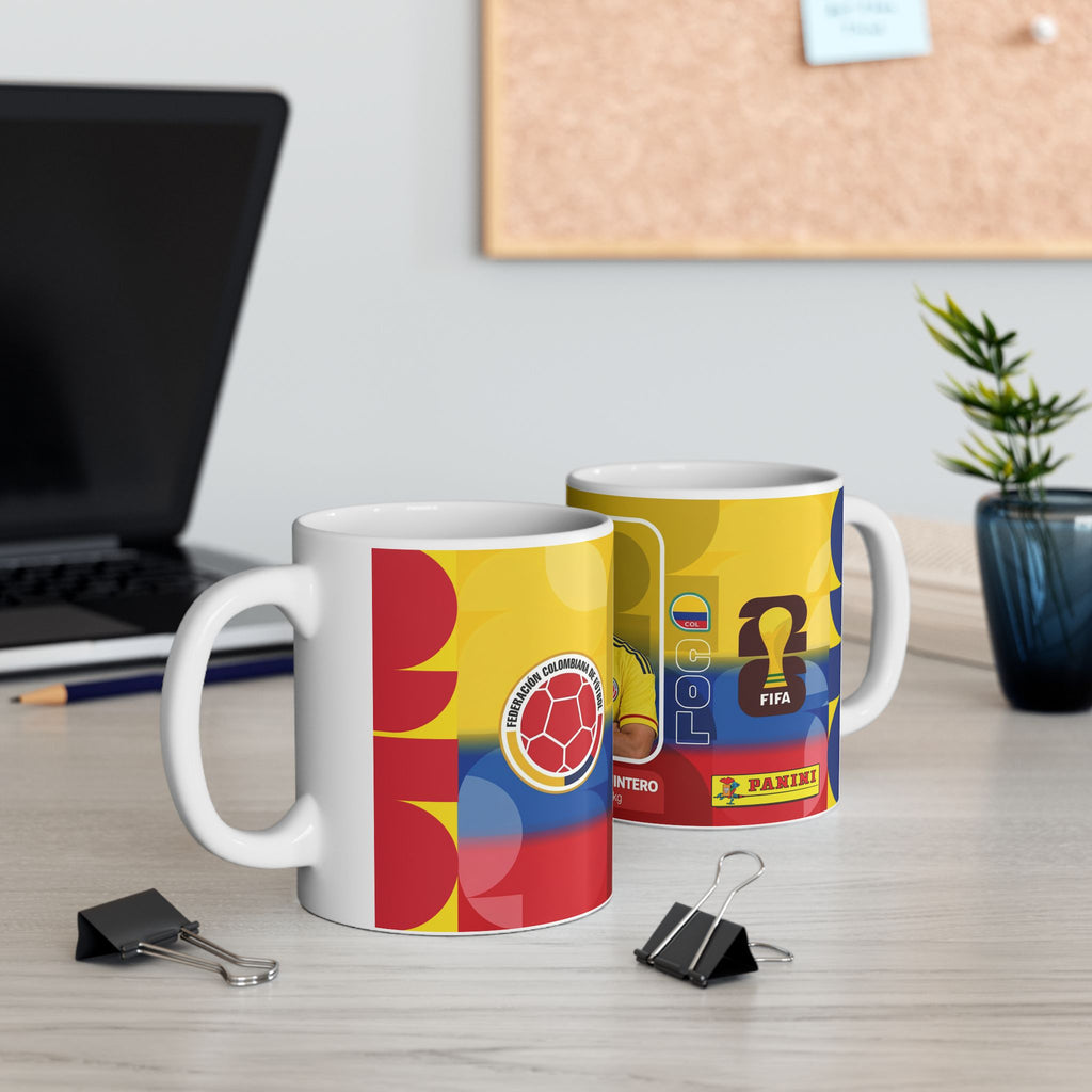 Colombian Soccer Player Juan Fernando Quintero Mug — Ceramic Coffee Cup (11oz & 15oz), World Cup 2026 Mugs