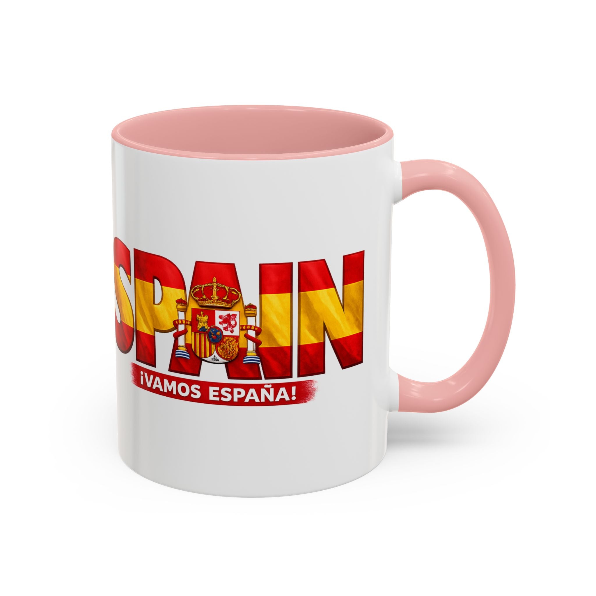 Spain Flag Word Mug | Accent Coffee Mug 11oz 15oz, Soccer World Cup 2026, Gift for Dad