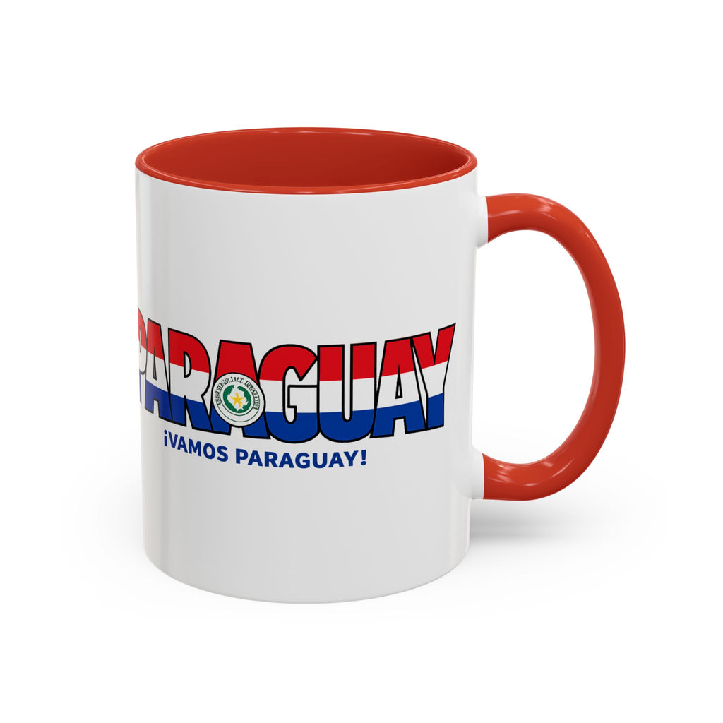 Paraguay Vamos Paraguay Mug | Accent Coffee Mug 11oz or 15oz, Soccer World Cup 2026, Gifts for Dad