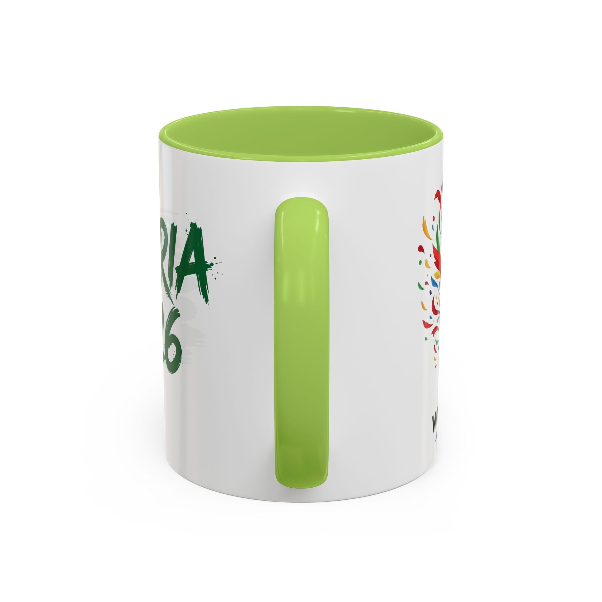Algeria 2026 Soccer Logo Accent Coffee Mug | 11oz 15oz, Soccer World Cup 2026, Gifts for Dad