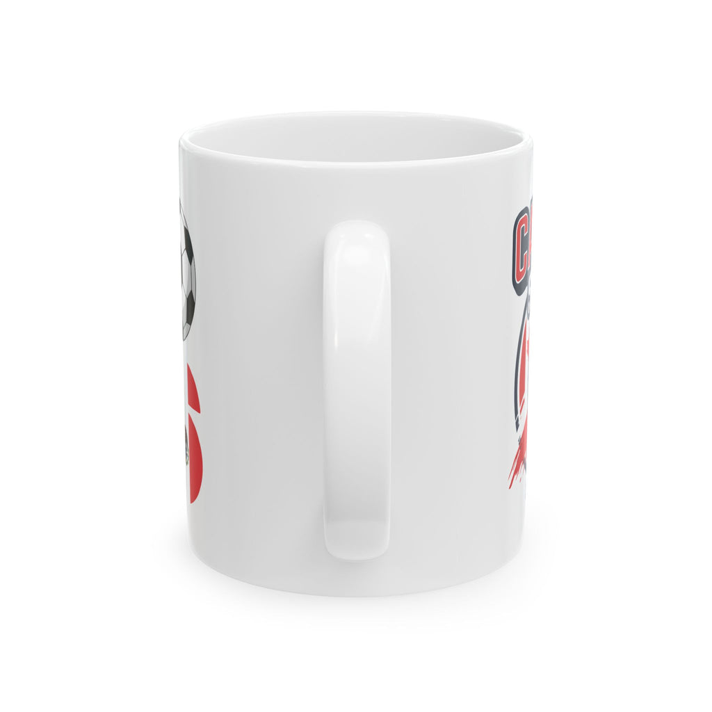 Canada Soccer Team Mug | Canada Flag Soccer Coffee Cup, World Cup 2026 Ceramic Mugs