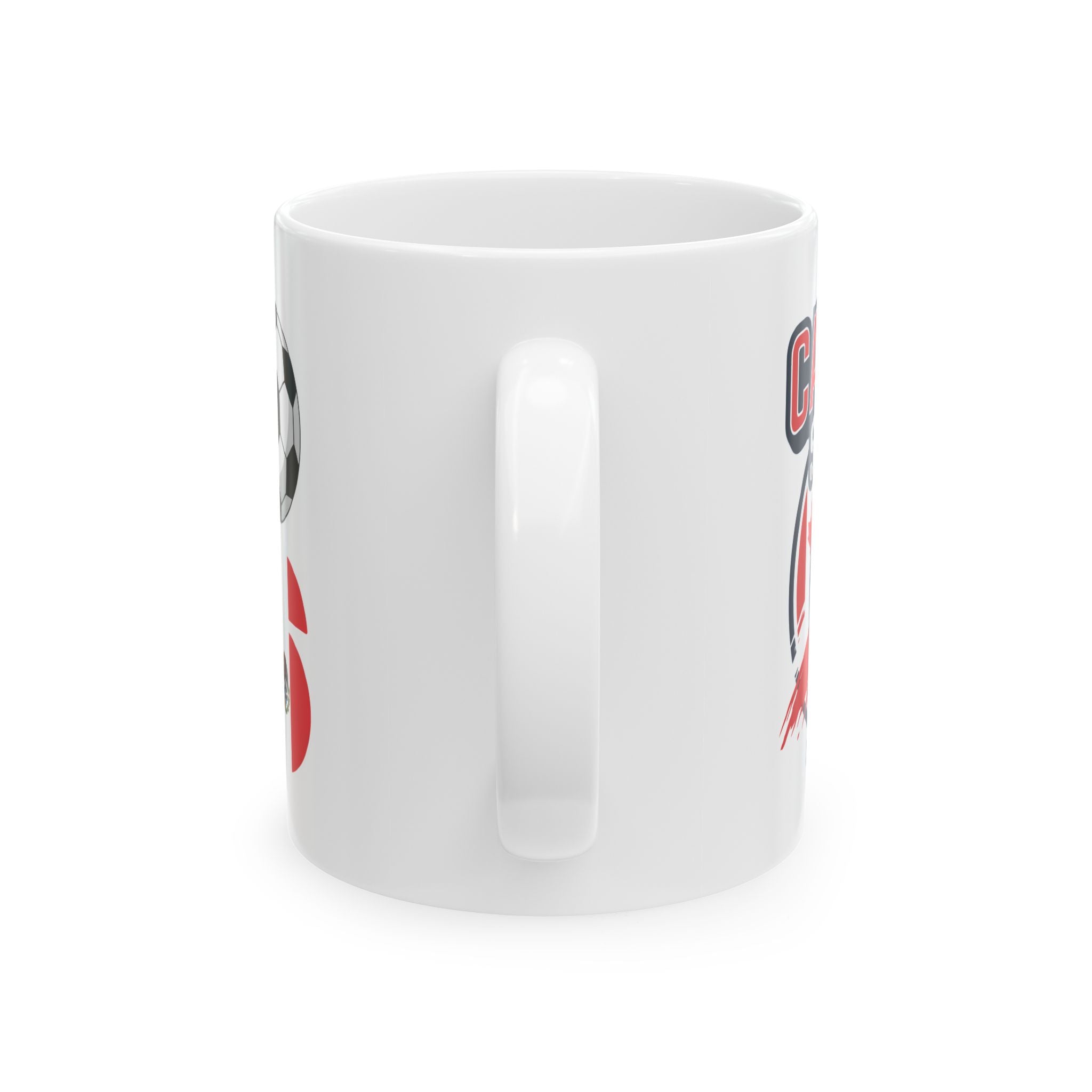 Canada Soccer Team Mug | Canada Flag Soccer Coffee Cup, World Cup 2026 Ceramic Mugs