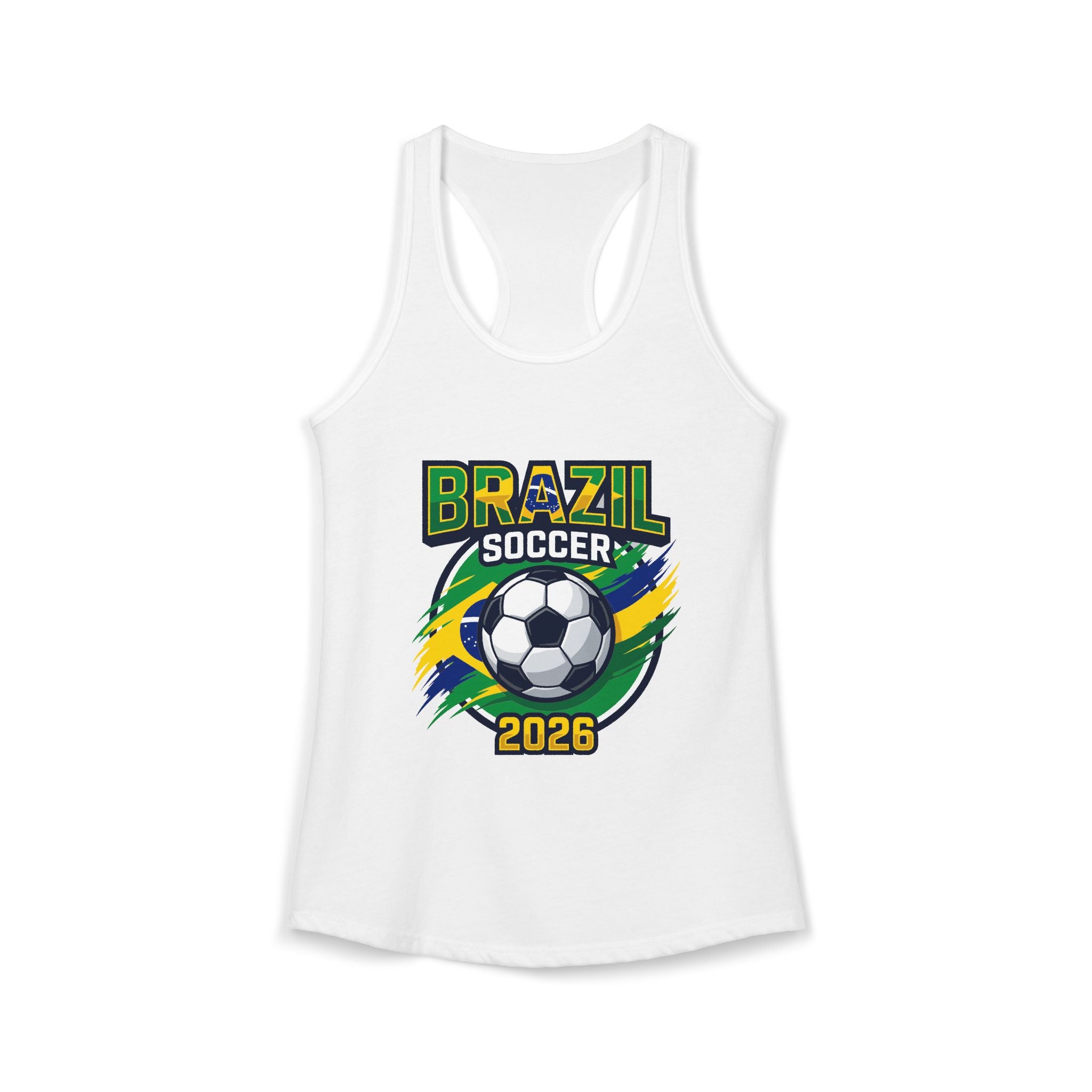 Brazil Women's Ideal Racerback Tank, Mother's Day Sale, World Cup 2026 Tank Top, Gift For Mom
