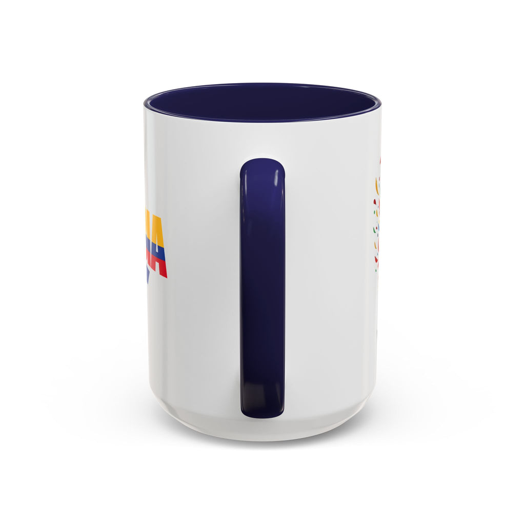 Colombia Vamos Colombia! Accent Coffee Mug | 11oz 15oz ceramic World Cup 2026, Soccer Gift