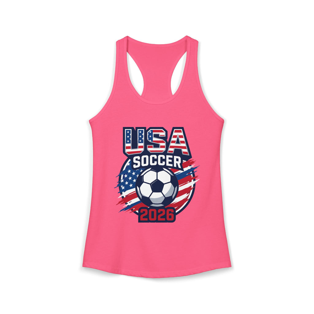 USA Women's Ideal Racerback Tank, Mother's Day Sale, World Cup 2026 Tank, Gift For Mom
