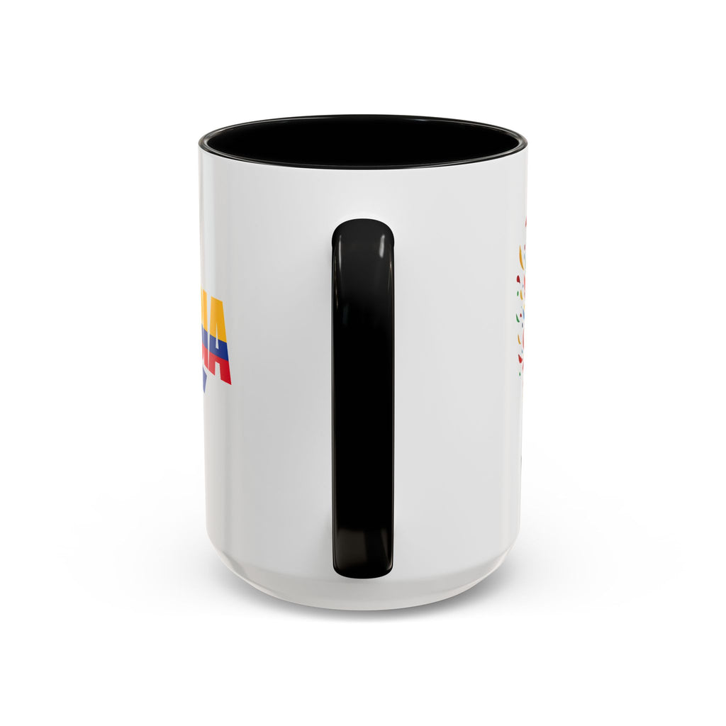 Colombia Vamos Colombia! Accent Coffee Mug | 11oz 15oz ceramic World Cup 2026, Soccer Gift