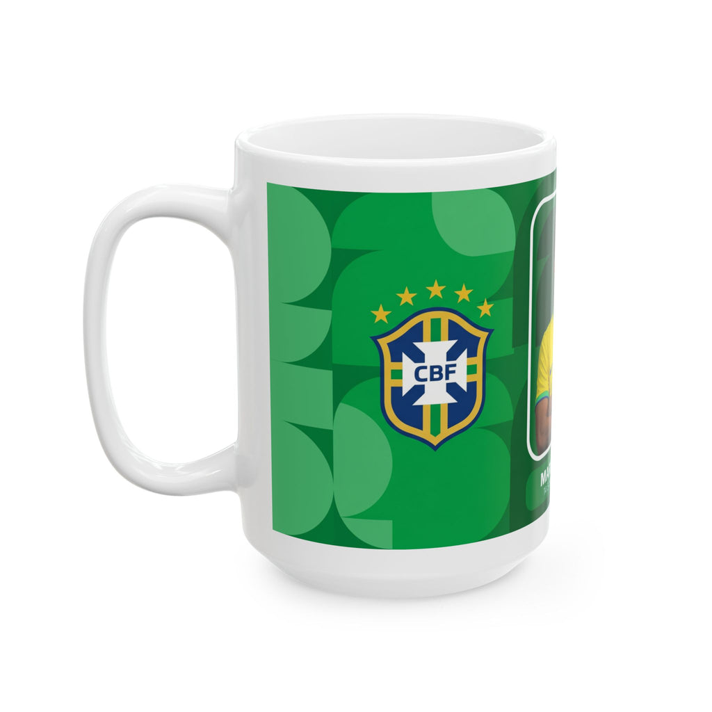 Brazil Soccer Player Marquinhos Ceramic Mug (11oz, 15oz), World Cup 2026 Mugs