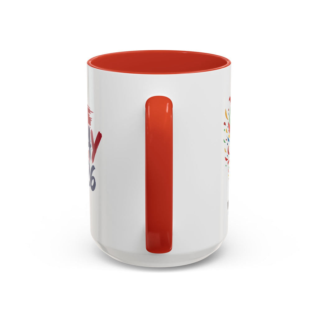 Norway 2026 Soccer Flag Accent Coffee Mug | 11oz 15oz, World Cup 2026, Gift for Dad