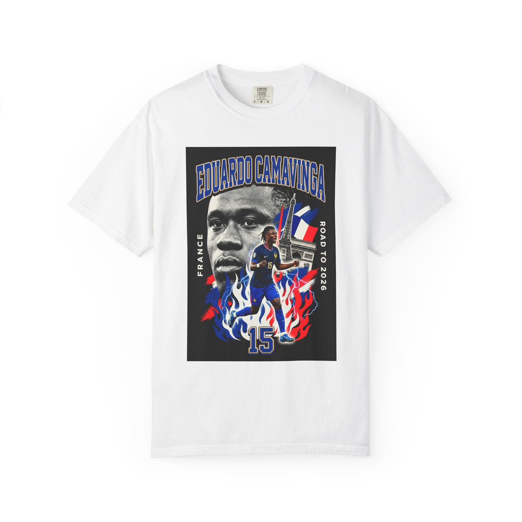 Eduardo Camavinga Soccer Player T-Shirt | 2026 World Cup Back Print, France Soccer T-shirt, Gift for him, Collectible