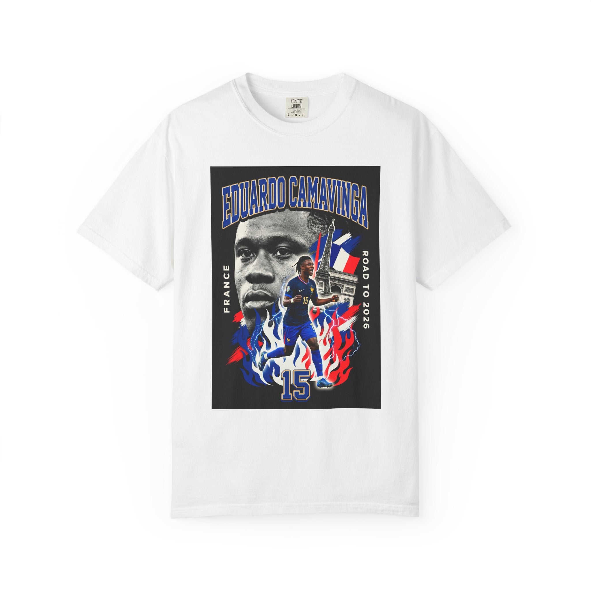 Eduardo Camavinga Soccer Player T-Shirt | 2026 World Cup Back Print, France Soccer T-shirt, Gift for him, Collectible