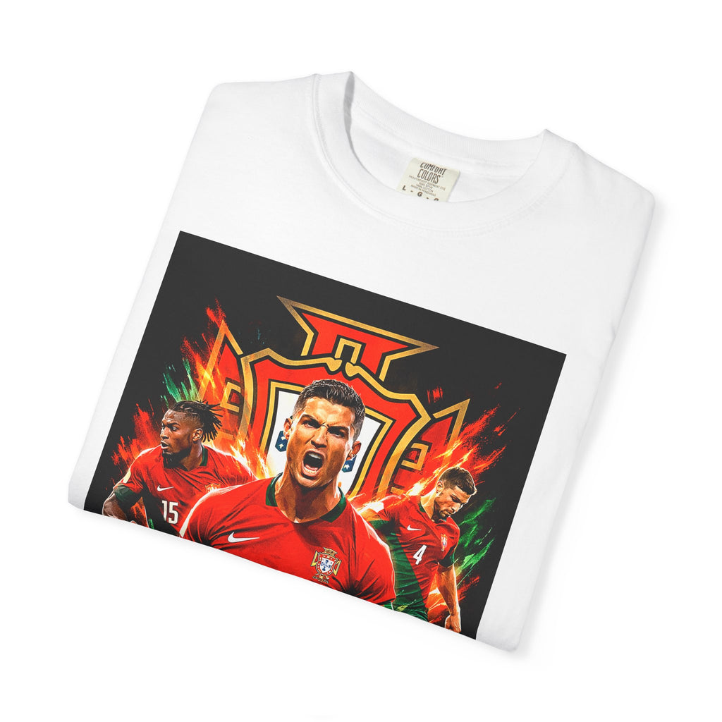 Portugal Football Poster T-Shirt | Ronaldo Mundo 2026 World Cup, CR7, Portugal Flag, Gift for him, Collectible