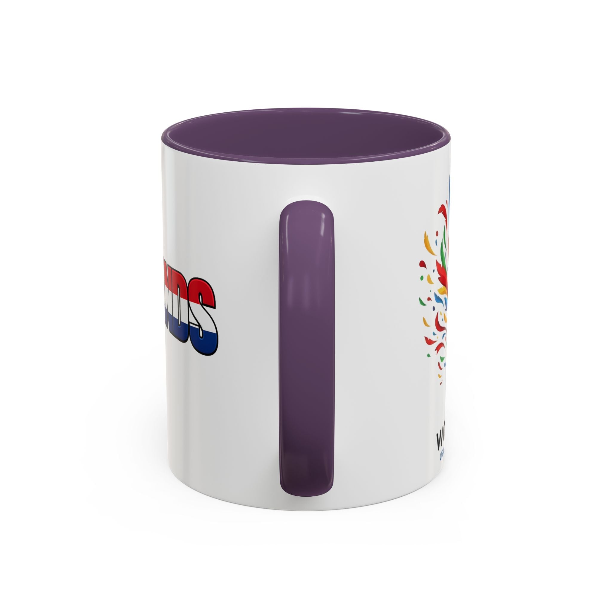 Netherlands Flag Text Coffee Mug | Accent 11oz 15oz, World Cup 2026, Gift for Dad