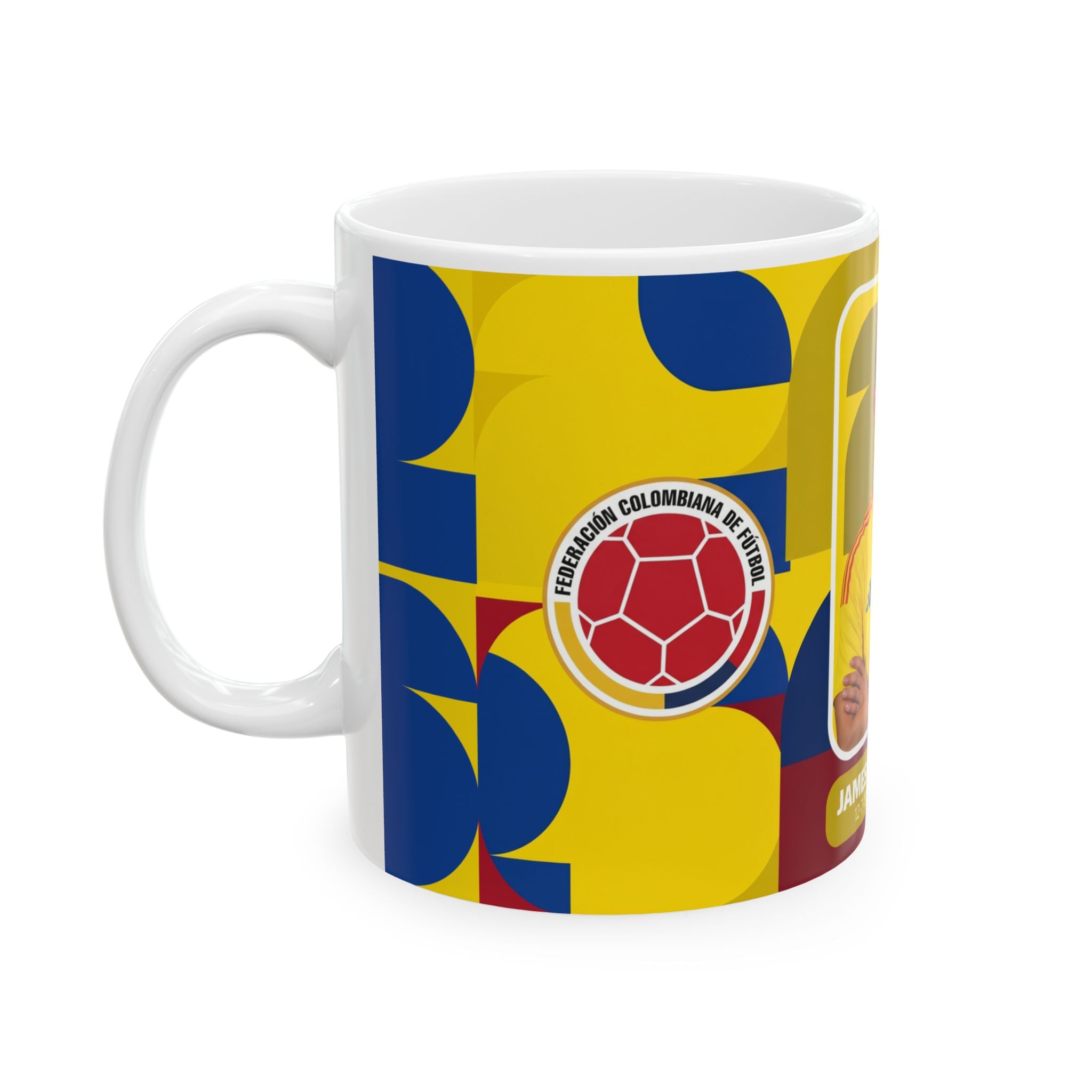 Colombia Soccer Player James Rodríguez Mug — Ceramic Coffee Cup (11oz/15oz), World Cup 2026 Mugs