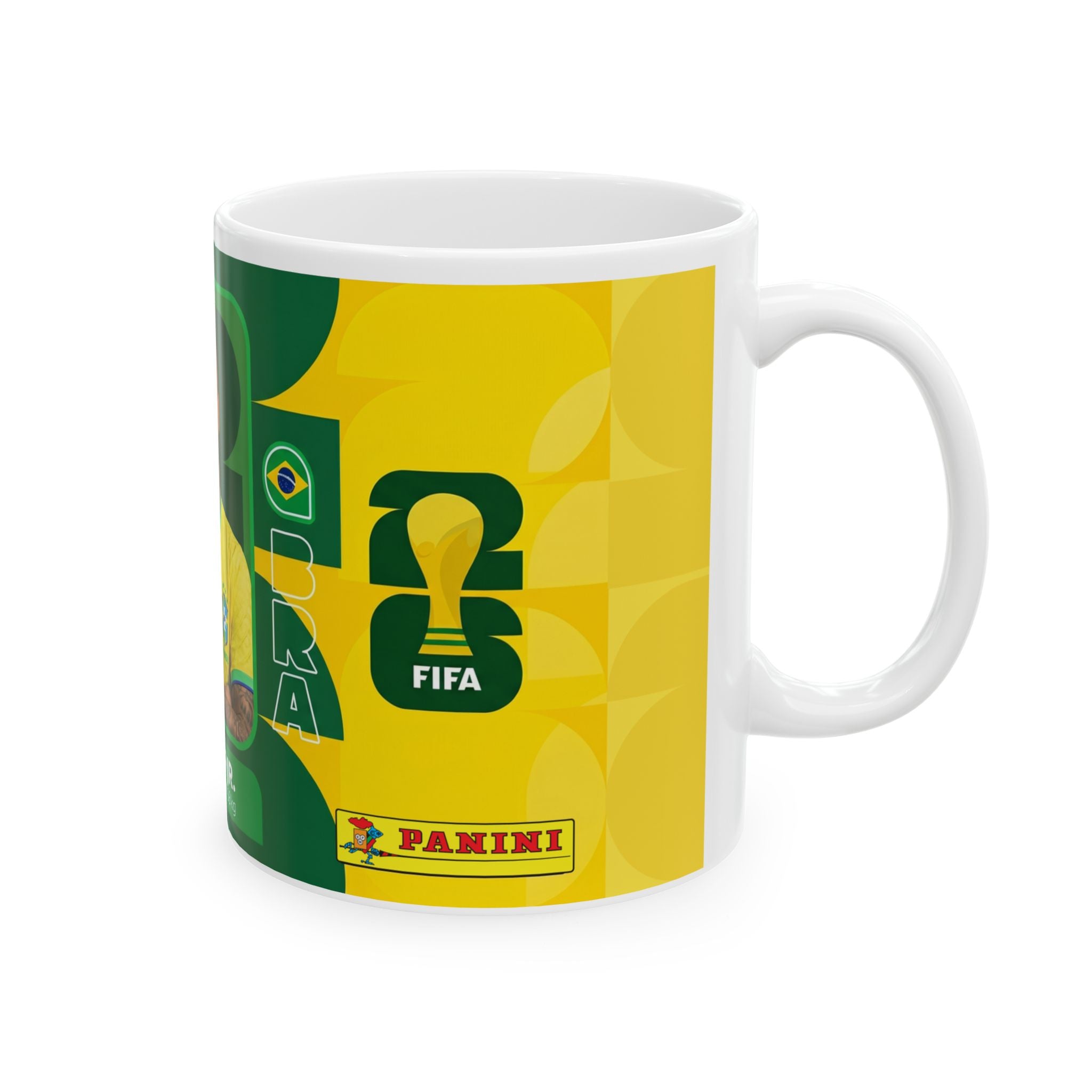 Neymar Jr. Brazil Soccer Mug —  11oz/15oz Ceramic Coffee Cup, World Cup 2026 Mugs