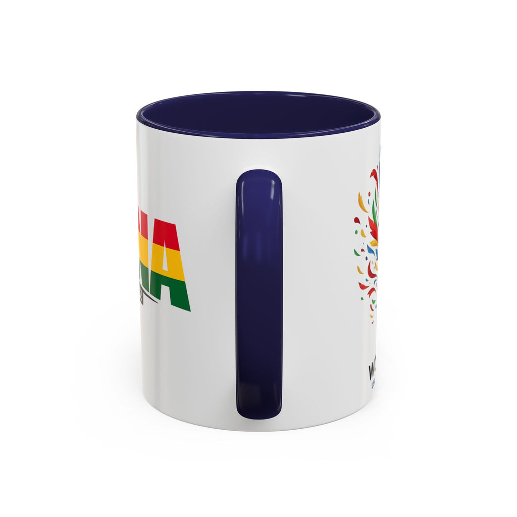Ghana Black Stars flag stripe Accent Coffee Mug | 11oz 15oz, World Cup 2026, Gift for Dad