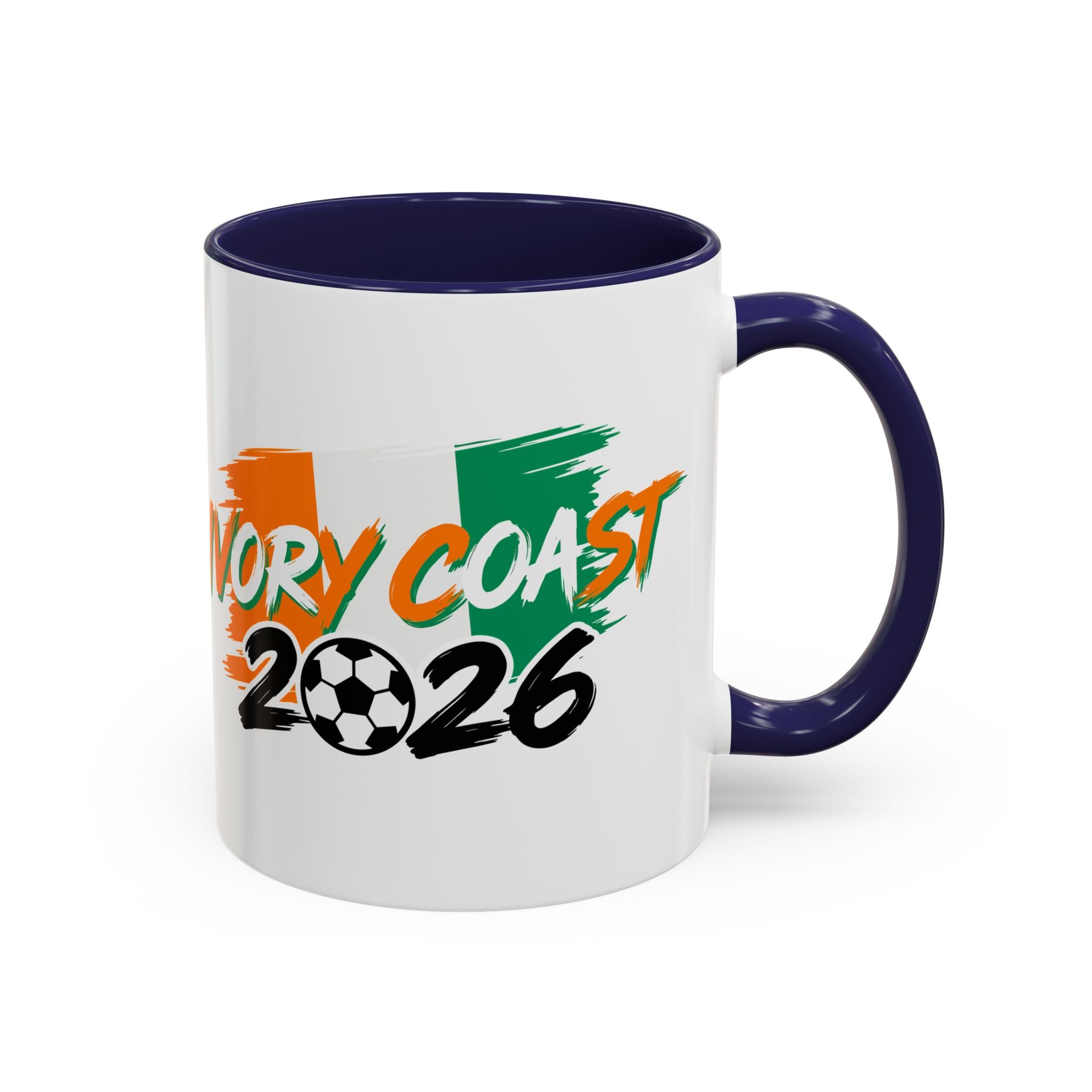 Ivory Coast 2026 Soccer Logo Mug | Accent Coffee Mug 11oz 15oz,Soccer World Cup 2026, Gifts for Dad