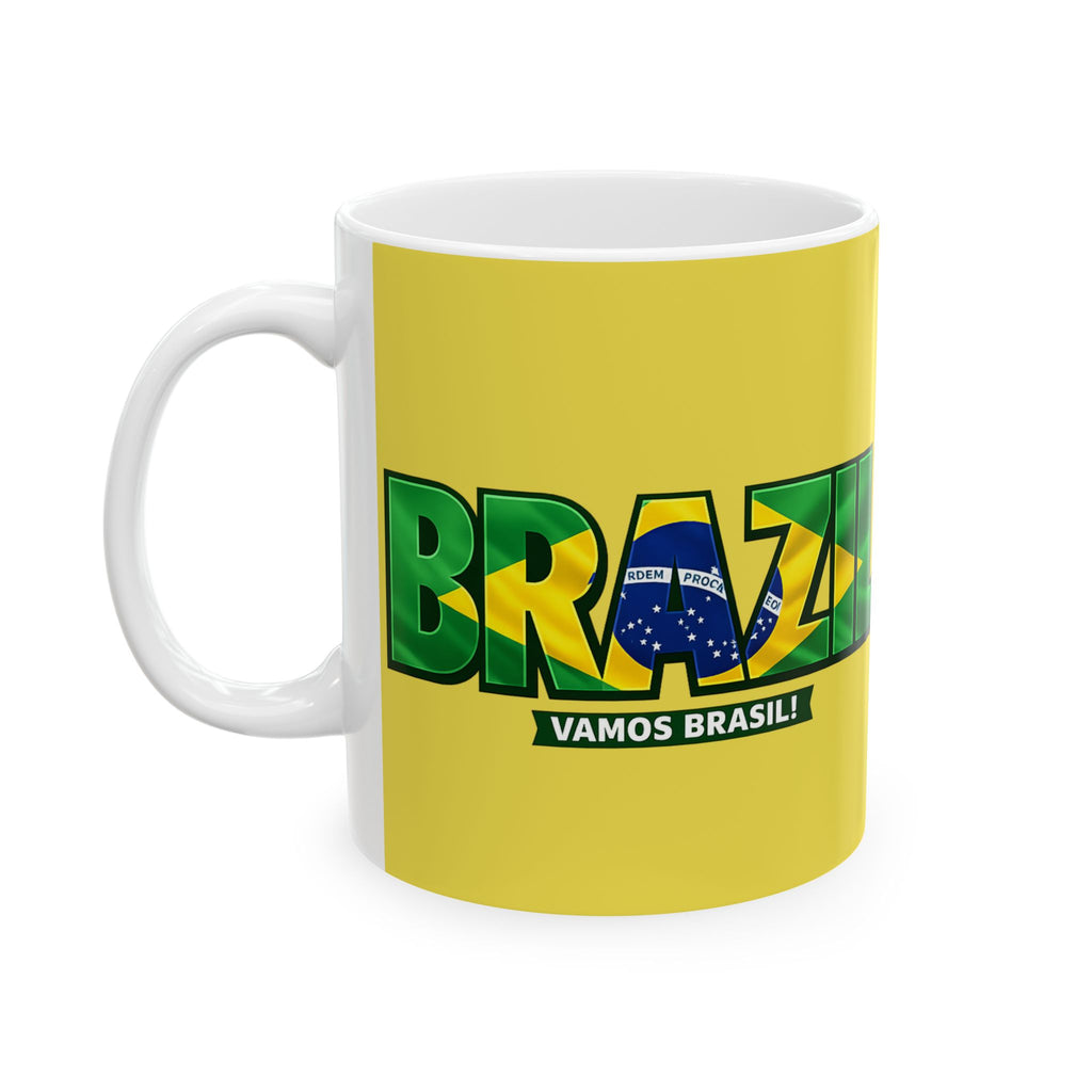 Brazil World Cup 2026 Mug | Fan Coffee Cup, Brazil Flag, Gift For Dad
