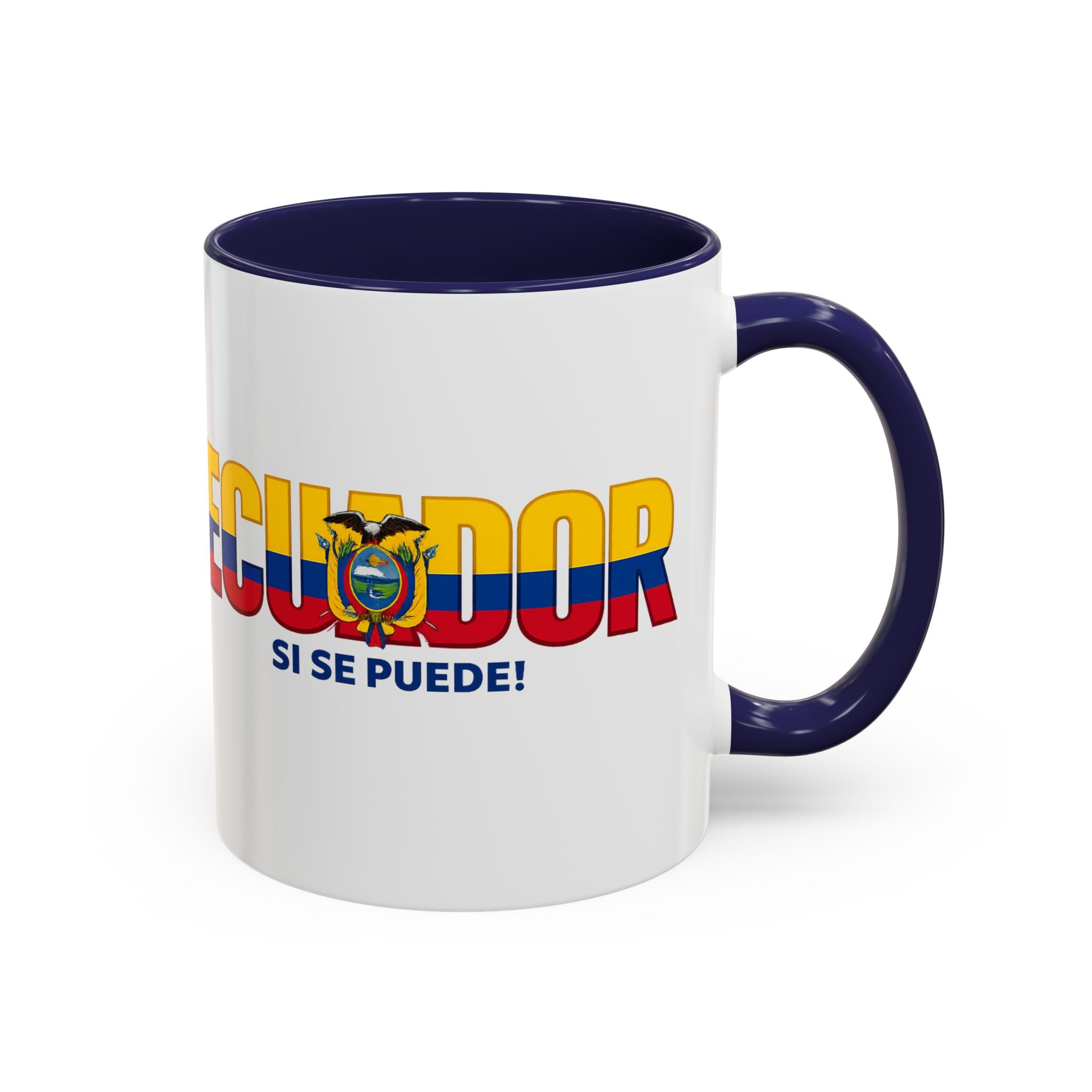 Ecuador Flag Text mug | Accent Coffee Mug (11/15oz), World Cup 2026, Gift for Dad, Father Day