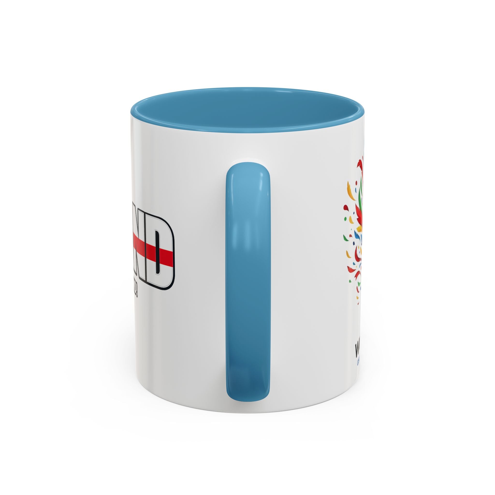 England Flag Typography Accent Coffee Mug | Come On England, World Cup 2026, Gift for Dad