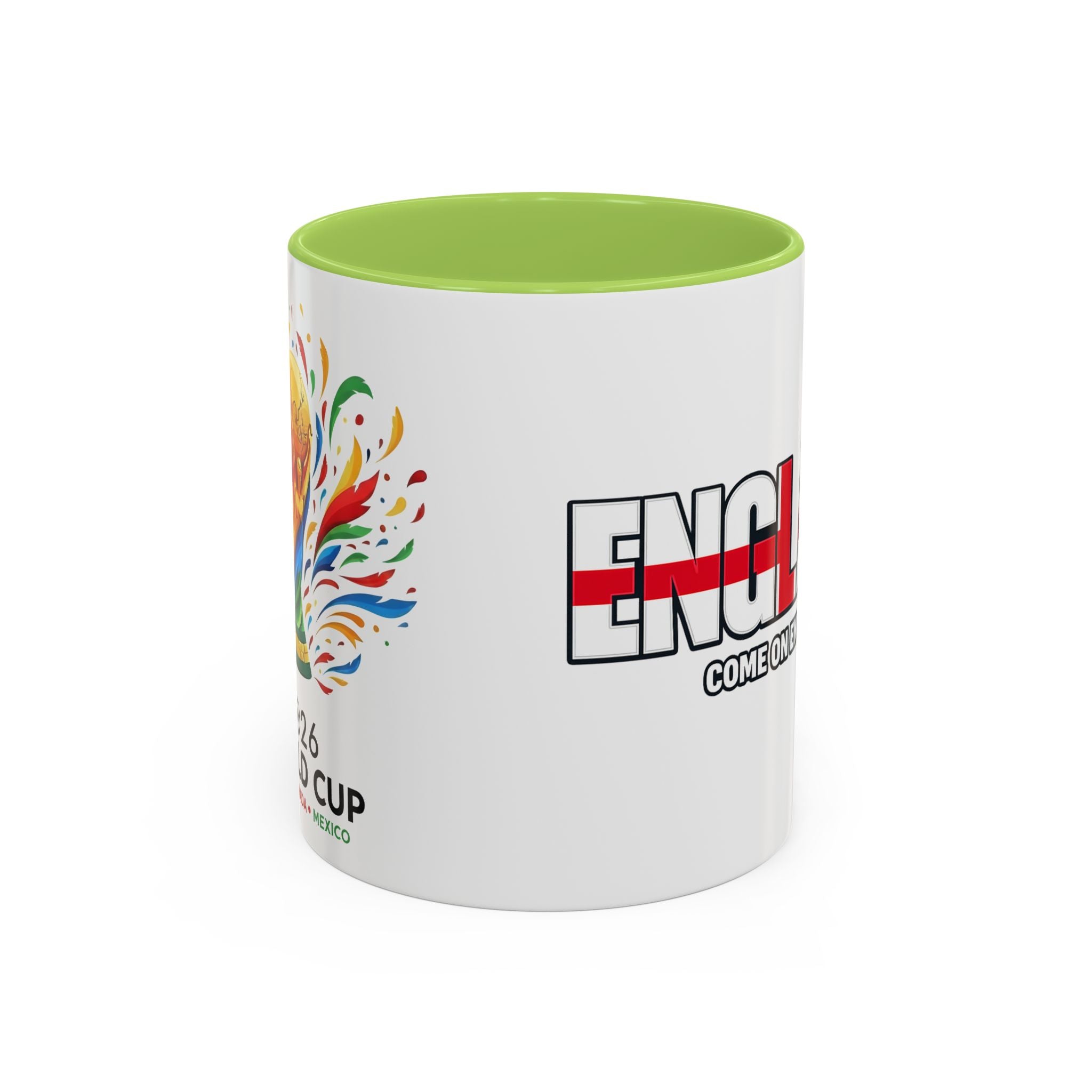 England Flag Typography Accent Coffee Mug | Come On England, World Cup 2026, Gift for Dad