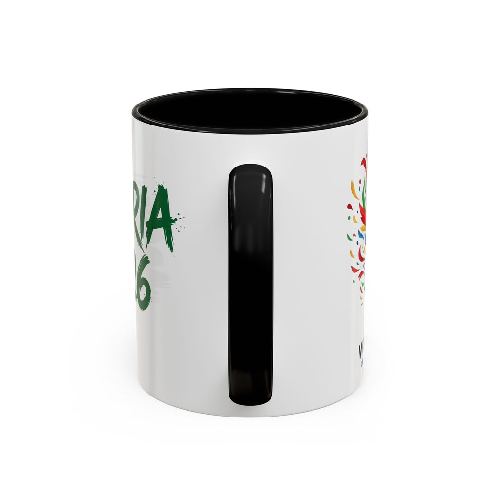 Algeria 2026 Soccer Logo Accent Coffee Mug | 11oz 15oz, Soccer World Cup 2026, Gifts for Dad