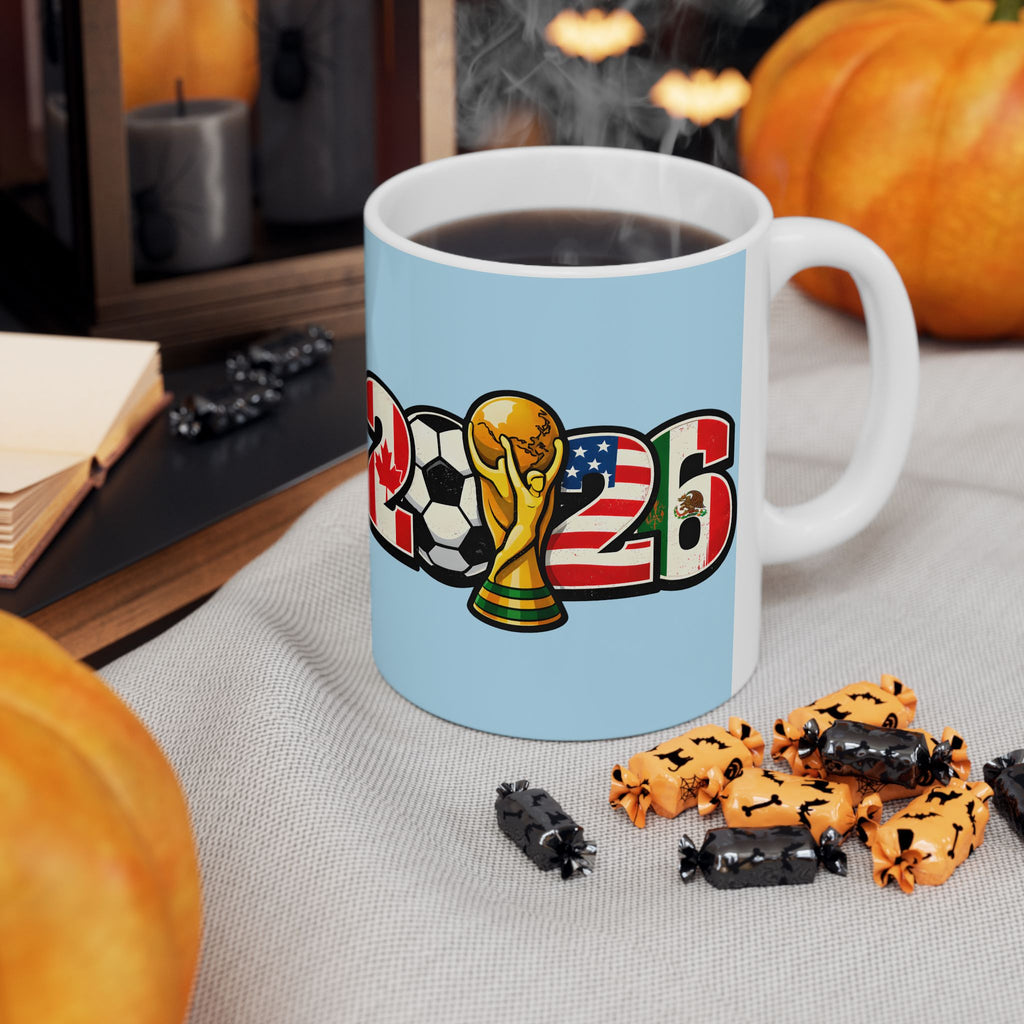 Argentina World Cup 2026 Soccer Mug | Argentina Flag, Ceramic Coffee Mug, Gift For Dad